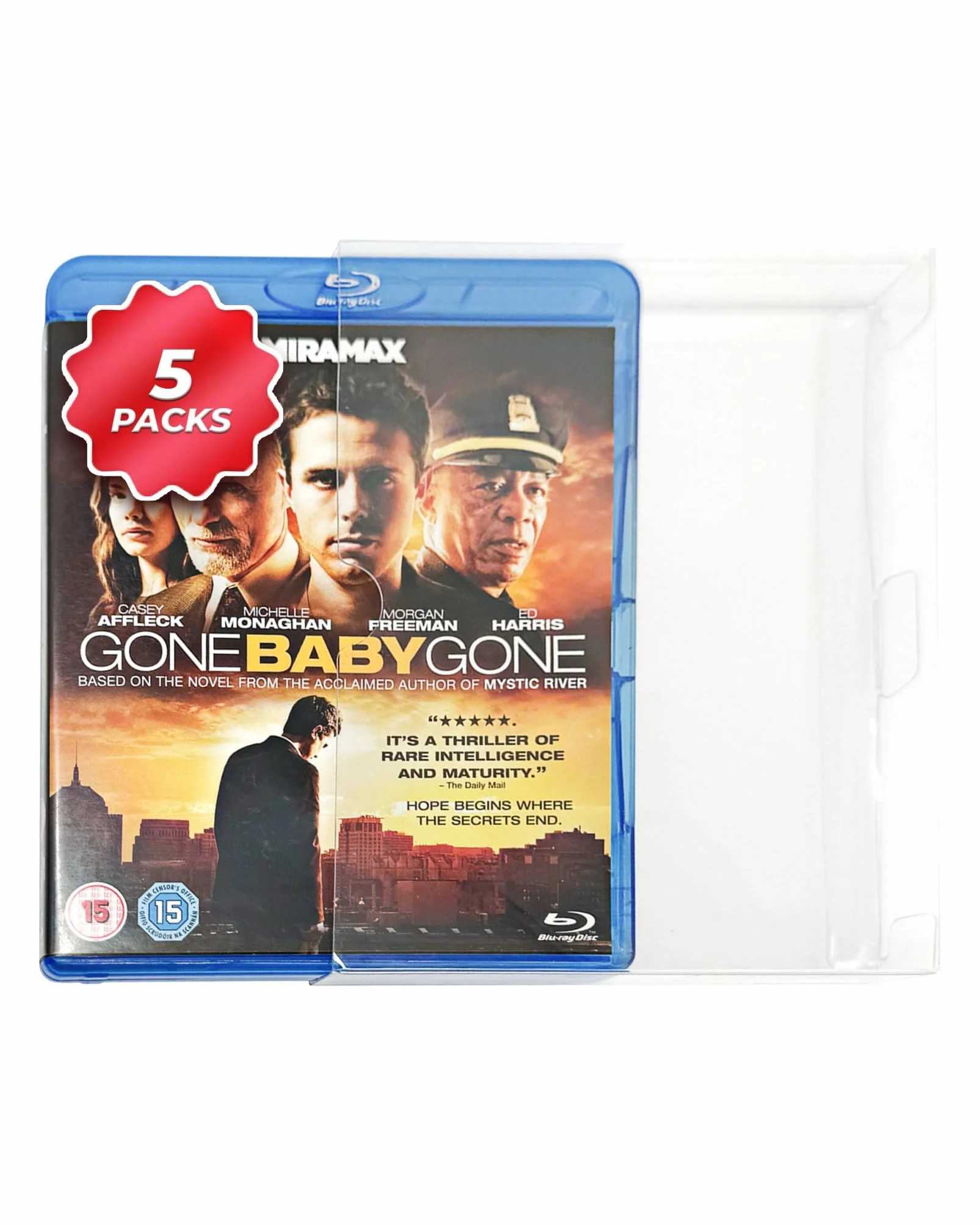 Steelbook 15 housses de protection compatibles Blu-Ray 0,35 mm PET sans J-Card