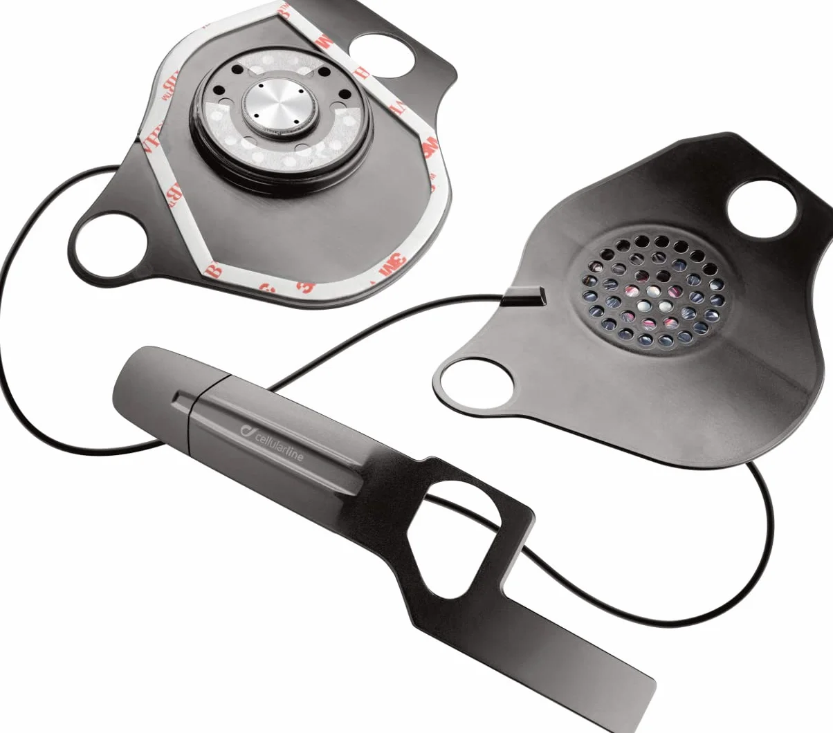 Interphone Cellularline MICINTERPHOSHO18 zapasowy zestaw audio do kasku motocyklowego Shoei, Neotec 2, NXR, Gt, Air i J-CRUISE. do Avant, Tour, Sport, Link