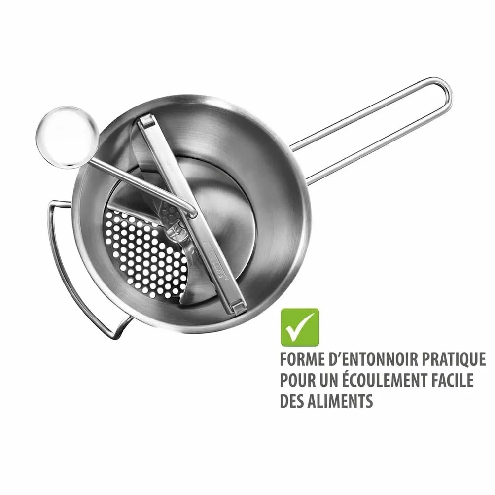 FLOTTE LOTTE® Moulin à légumes 3 disques perforés 1 mm 3 mm 8 mm