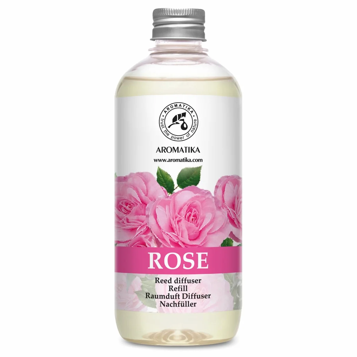 Diffuseur Parfum de Rose 500ml Recharge - Aromathérapie Ambiance Spa Bain