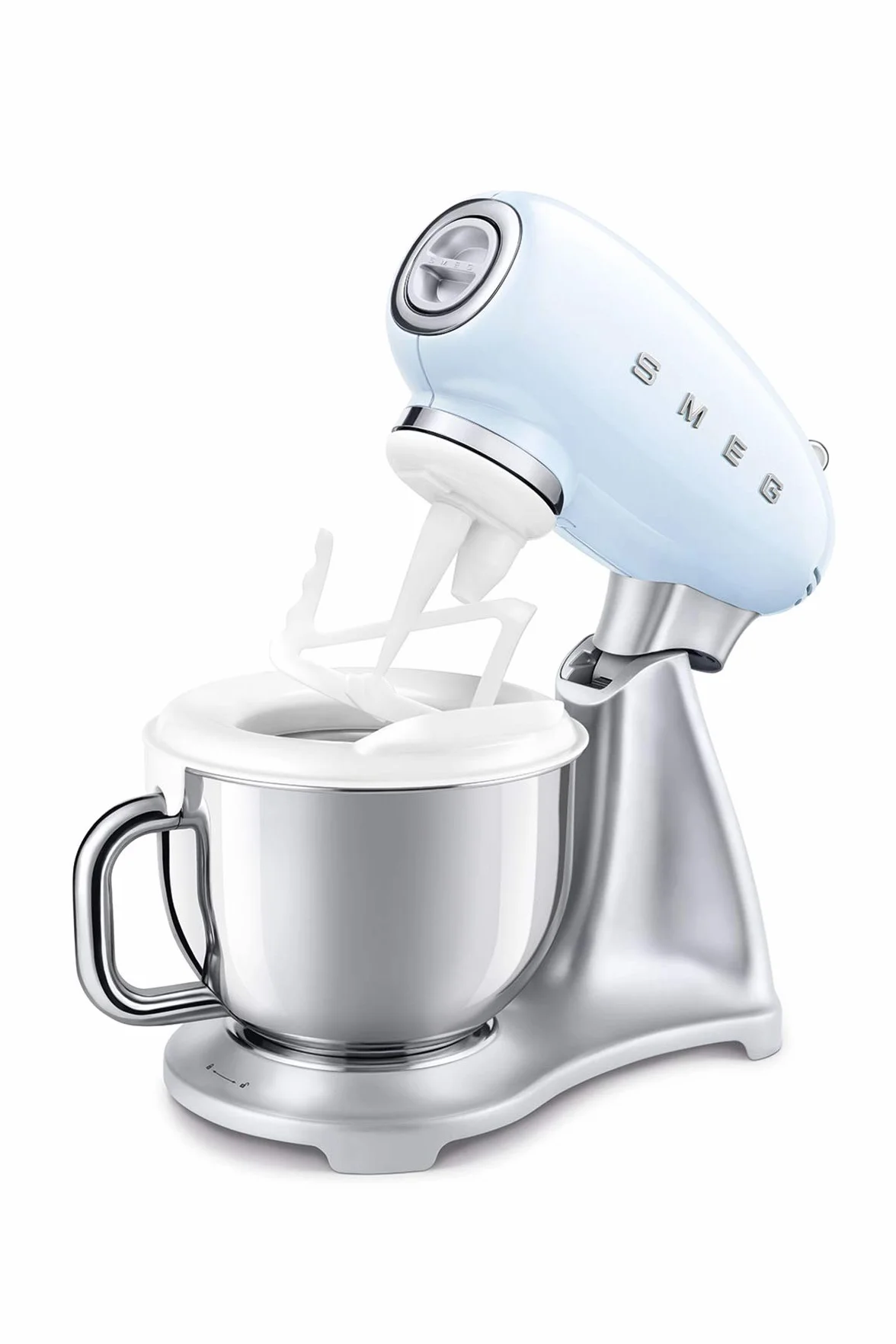 Smeg, Sorbetière SMIC01 pour Robot Pâtissier, Capacité Jusqu'à 1,1 L, Récipient Réfrigérant avec Système de Refroidissement, Accessoires Inclus, Compatible avec les Robots Smeg SMF02/03/13