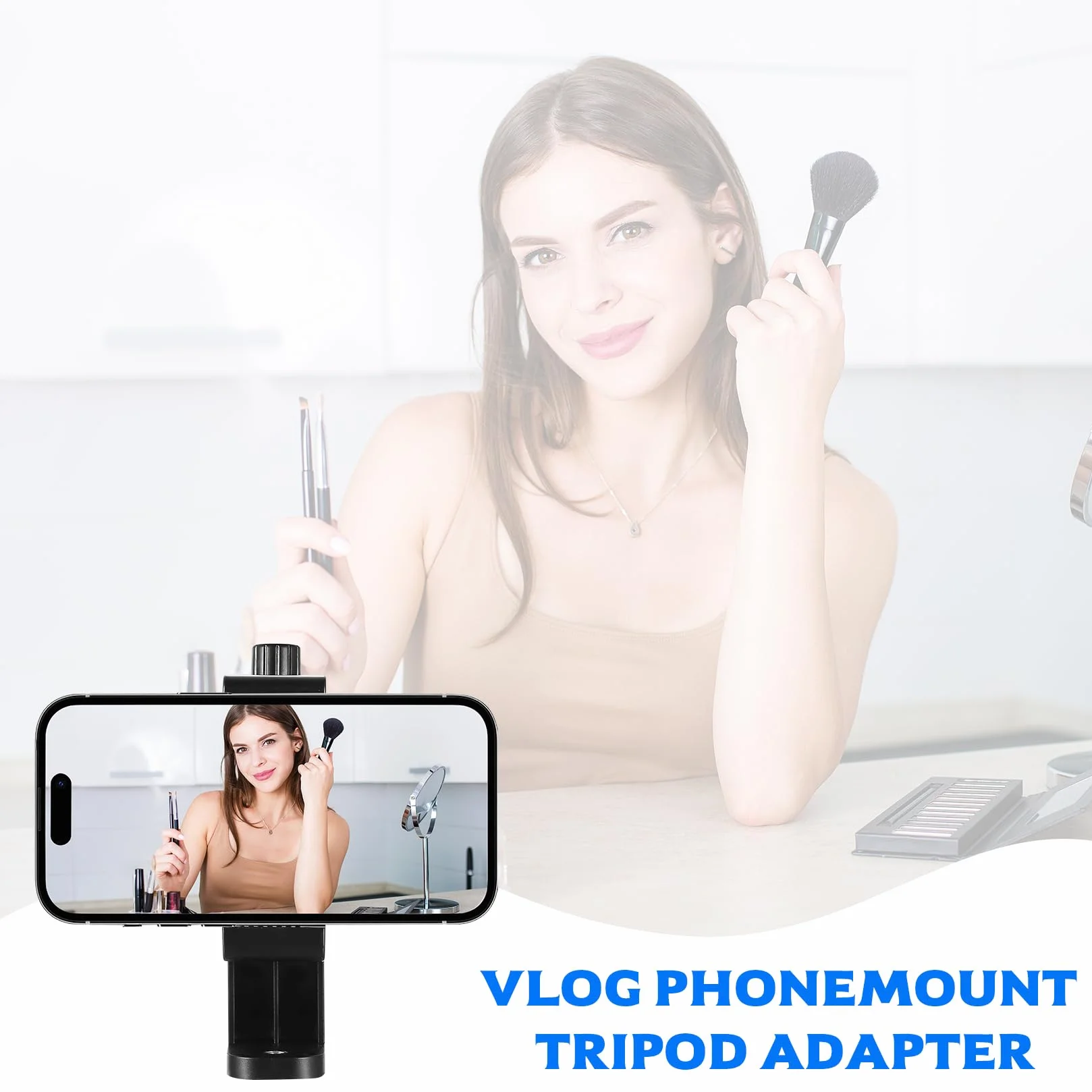 2 sztuki uchwyt na telefon komórkowy, statyw, uchwyt adaptera, obrót o 360°, pionowy i poziomy uchwyt na telefon komórkowy, akcesoria do selfie kijek do statywu monopodowego, kompatybilny z iPhone
