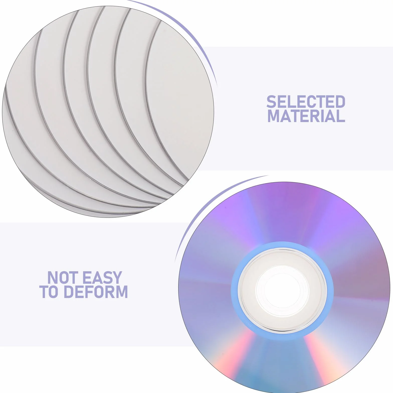 Abaodam Lot de 10 Disques CD-RW Vierges 700 Mo Réinscriptibles Audio Vidéo