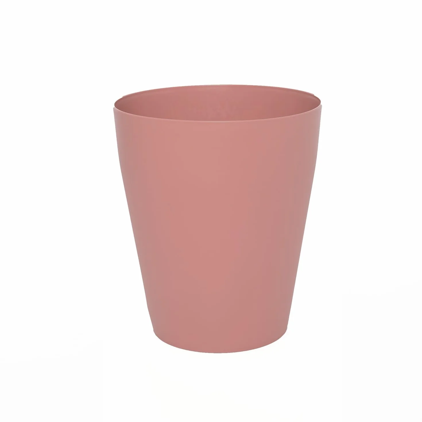 Poubelle en plastique 12 L Rose 26,5 cm pour chambre bureau cuisine