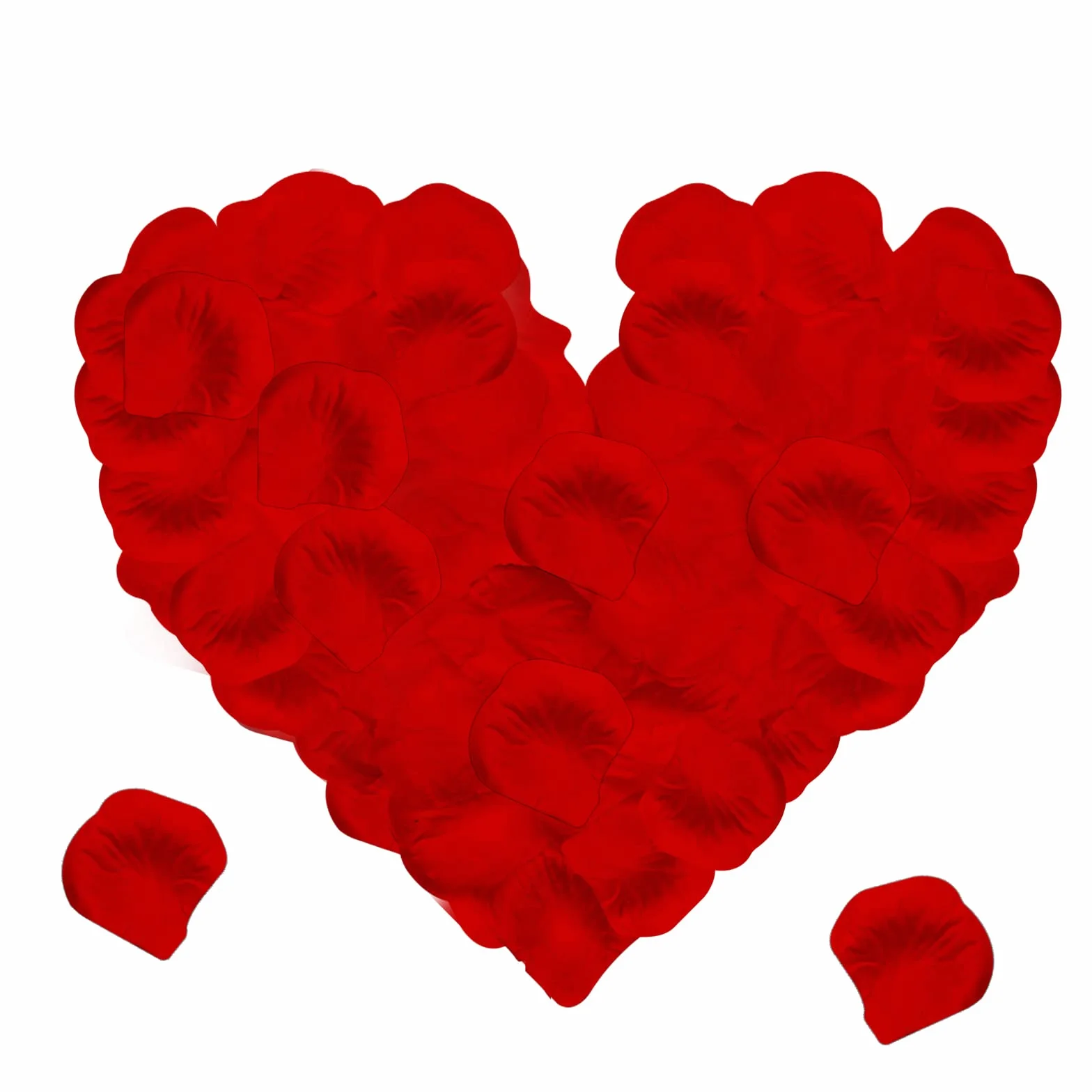 1200 Pièces Pétales de Rose Rouge Artificiels pour Décoration Mariage Saint Valentin