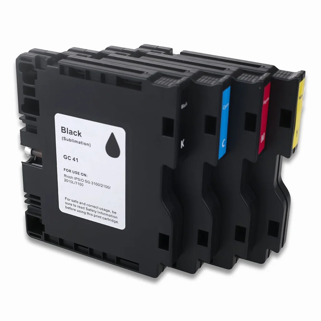 Cartouche d'encre Sublimation CG41 Compatible Ricoh SG2100N SG3100 SG3100SNW SG3110DNW SG3110DN SG3110SFNW SG3120SFNW SG7100DN SG3120SFN GC41