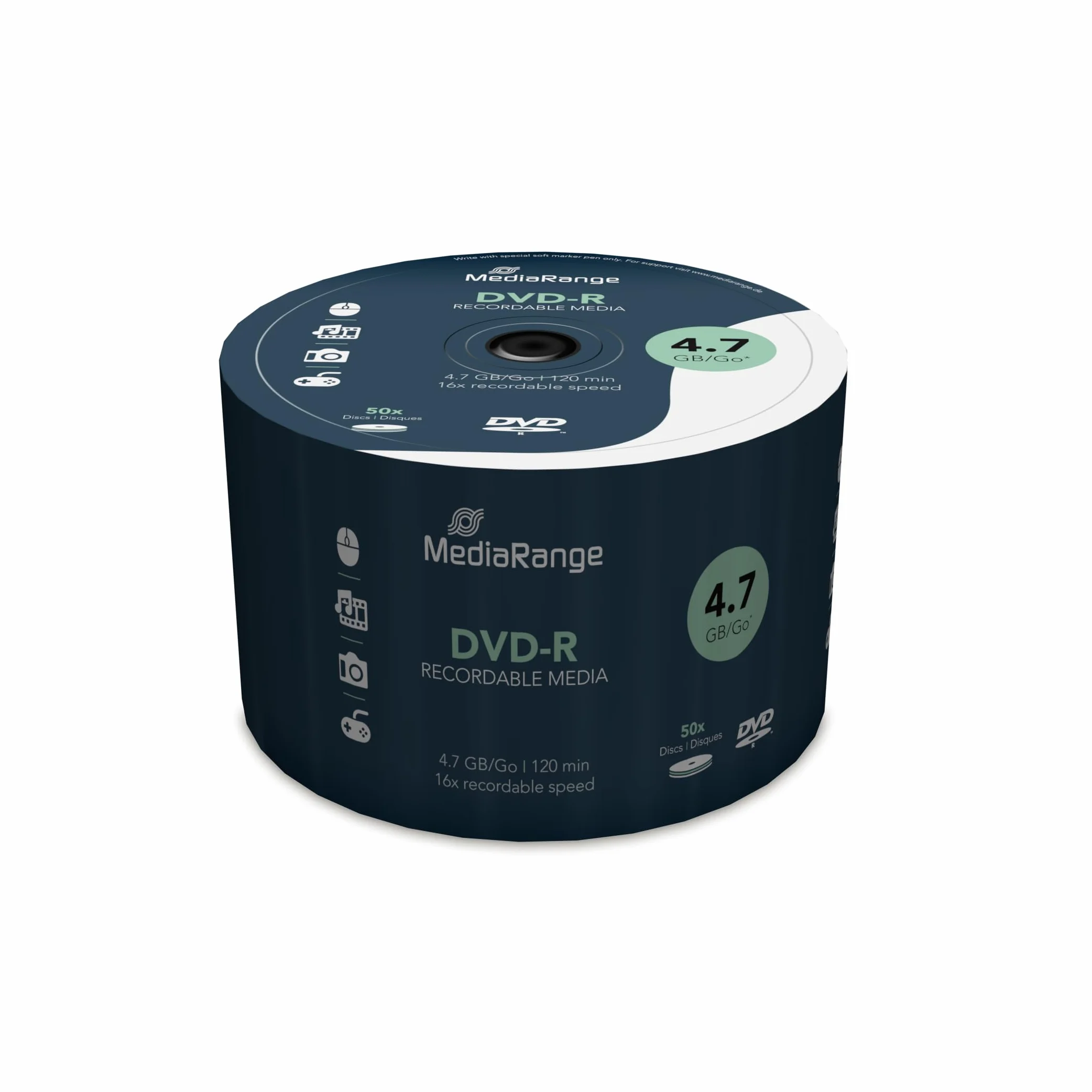 MediaRange DVD-R 4.7GB 16x 50 Cake Box
