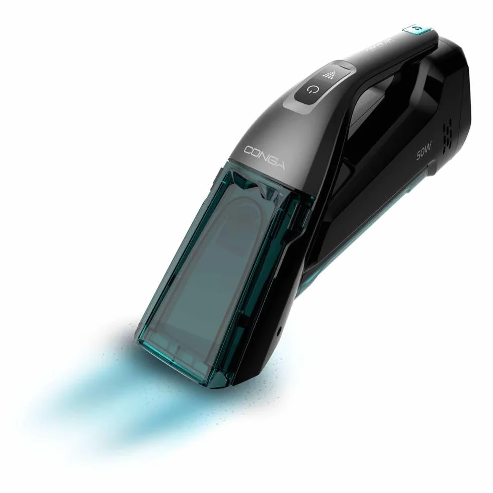 Cecotec Aspirateur de Tapisseries à Main Conga Hand Carpet&Spot Clean 1500, 50 W, Pulvérisation d'Eau, Réservoir d'Eau Propre, Réservoir d'Eau Sale, Brosse à Poils, Autonomie 20 Minutes, Portable