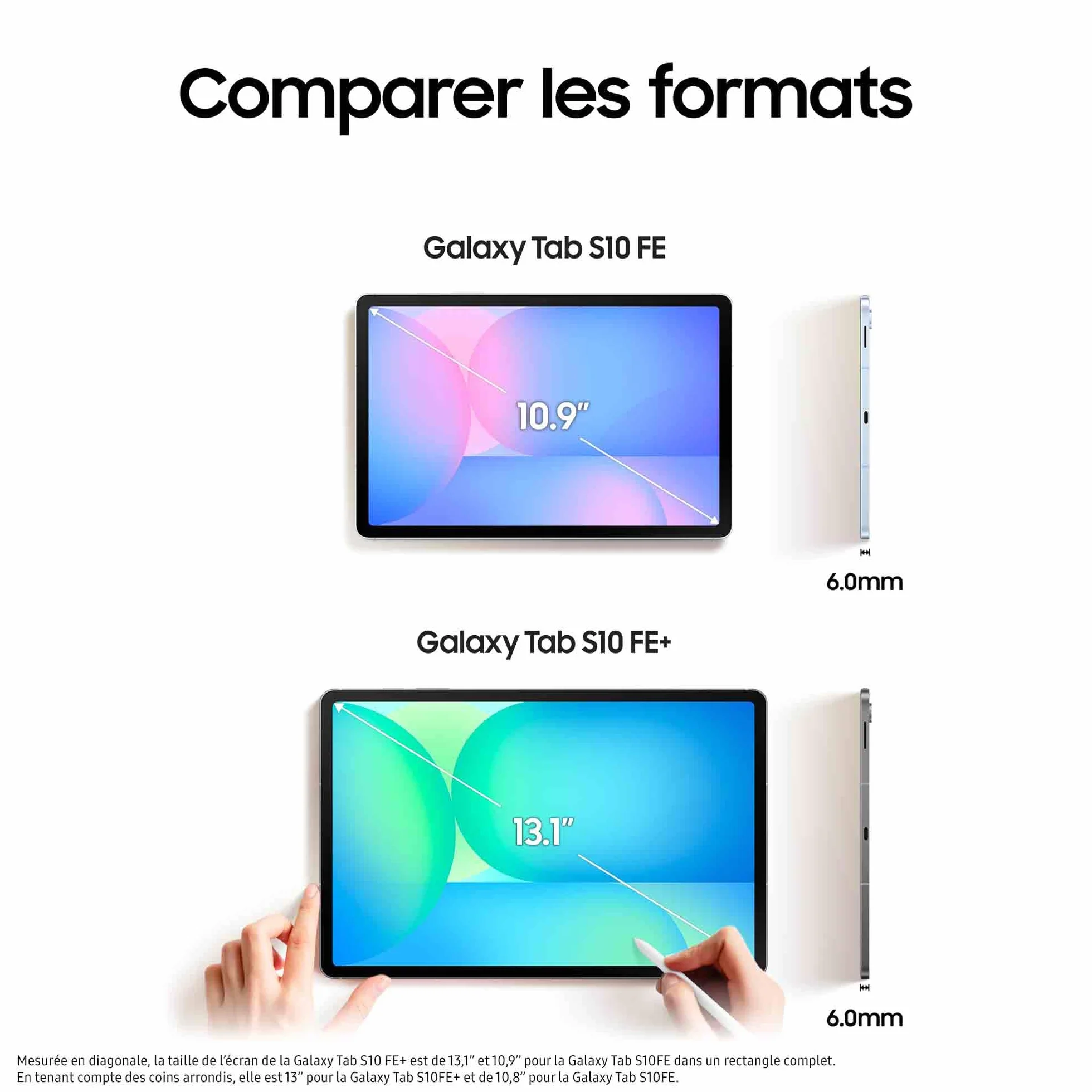 Samsung Galaxy Tab S10 FE+ Tablette Android 13.1" 128 Go S Pen IP68 Gris Anthracite