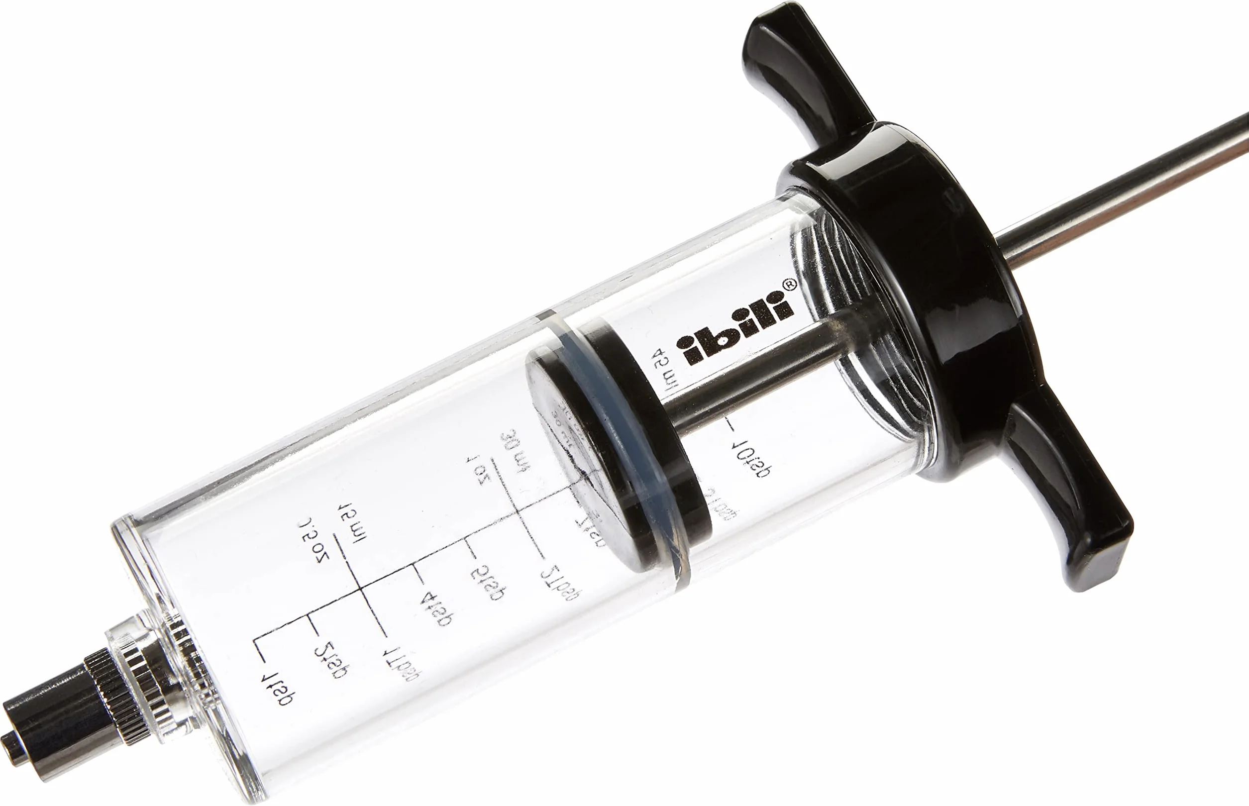 Ibili Seringue à Sauce 23 cm, Black/Transparent/Silver