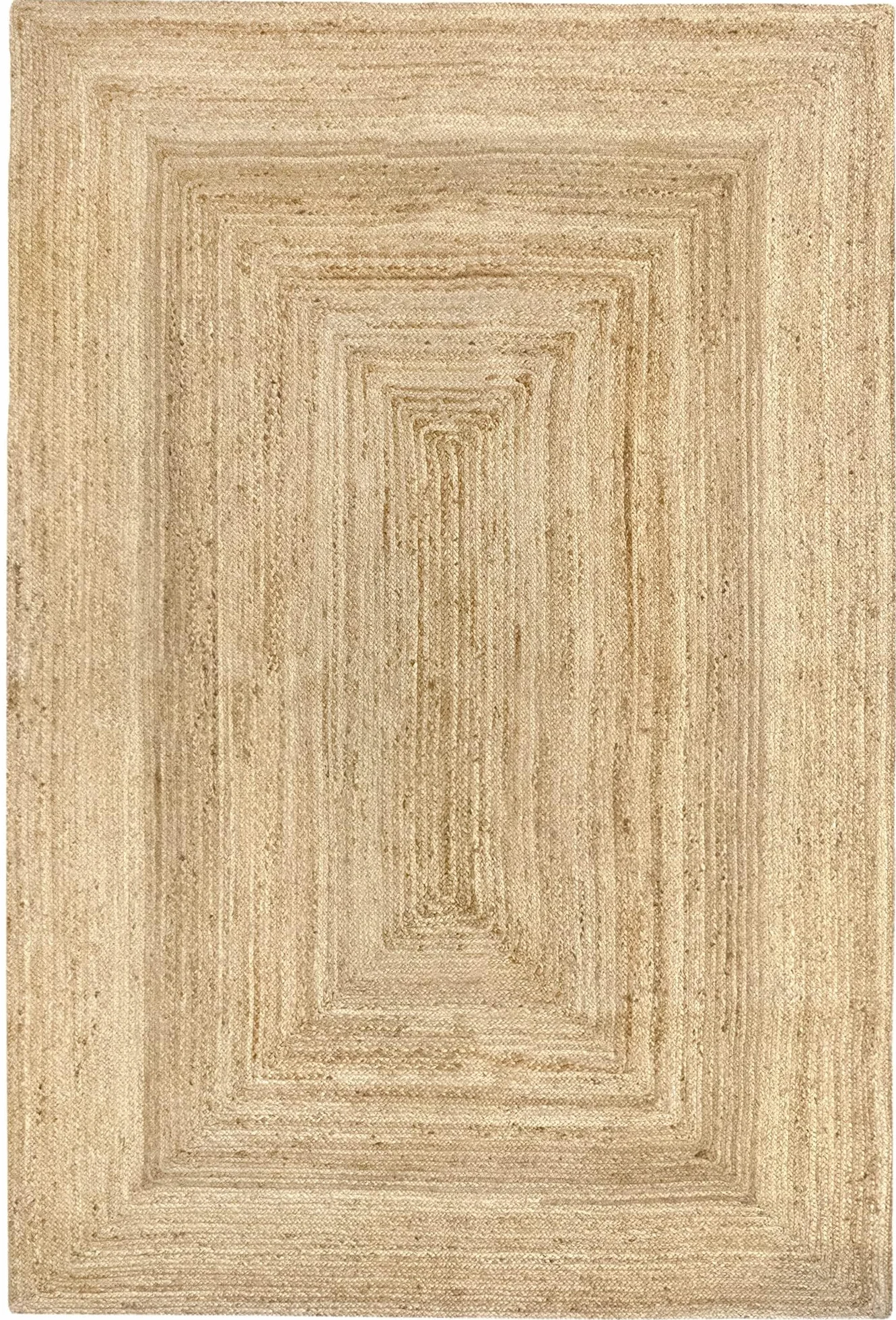 Tapis Naturel Alhambra Tressé à la Main 200x300cm pour Salon Salle à Manger Chambre