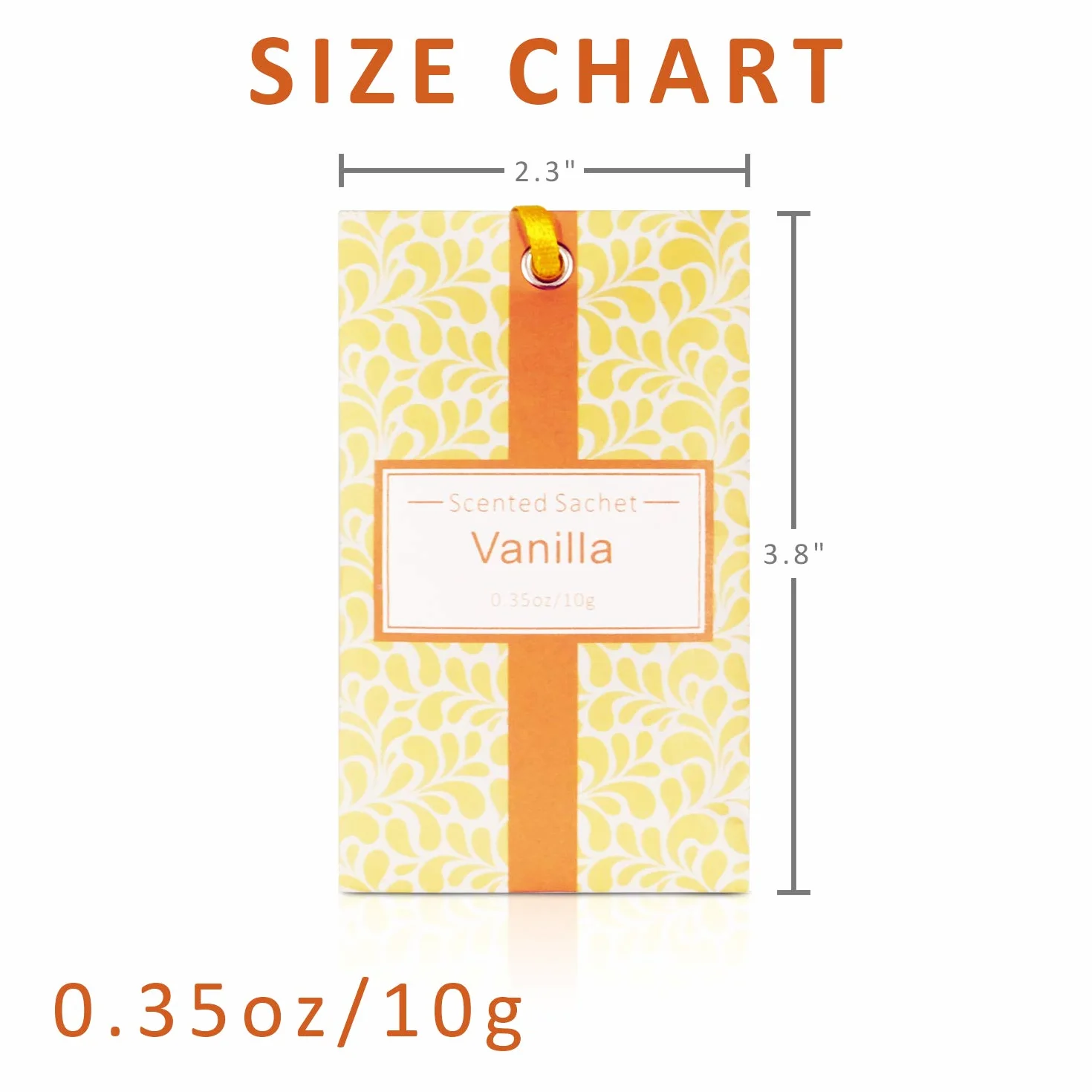 SCENTORINI Sachets Parfumés Sent Bon Vanille pour Tiroirs, Armoires et Garde-Robes, 10g x 14 sachets