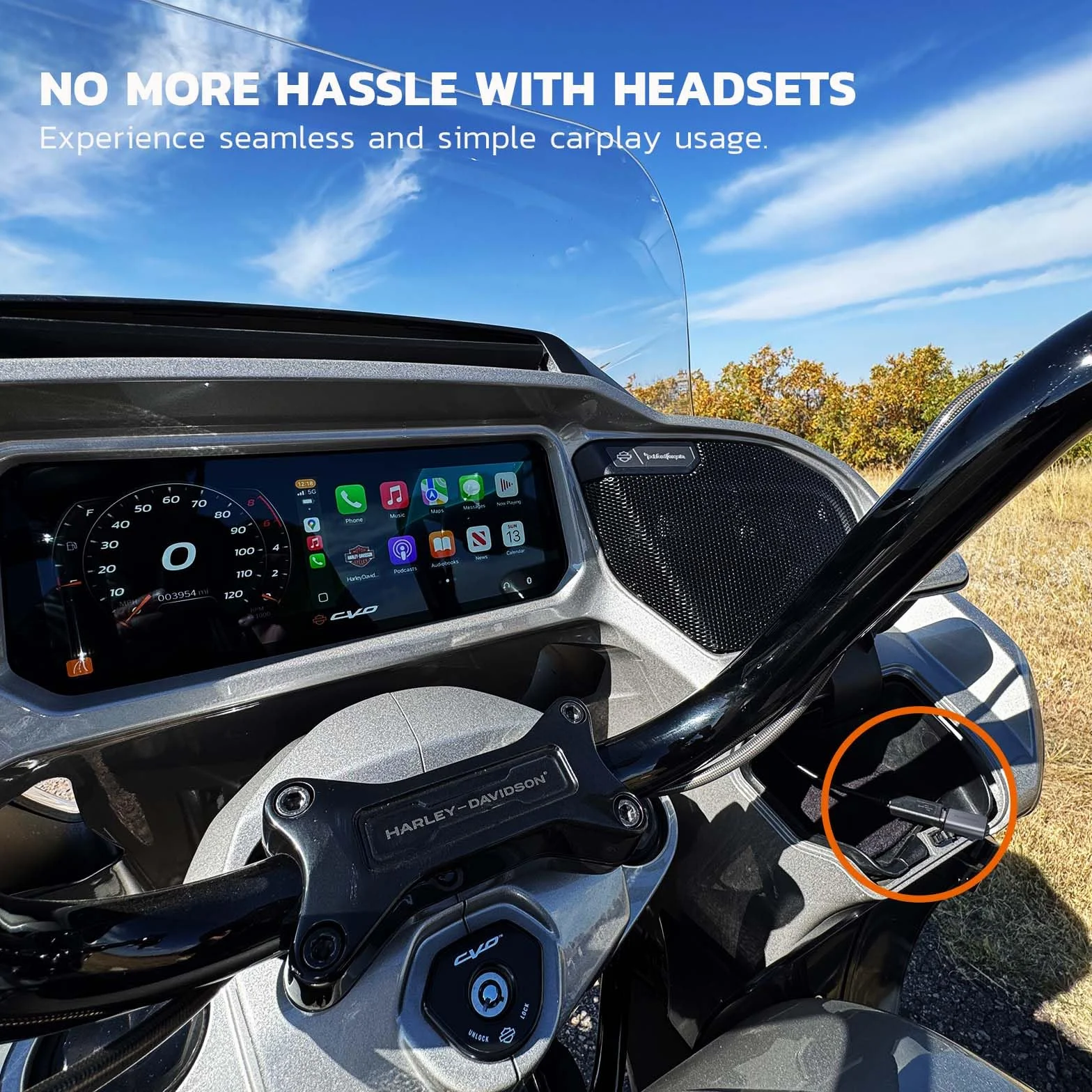MaedHawk Bypass 2.0 Adapter słuchawkowy Bluetooth 5.4 do motocykla CarPlay z portem ładowania USB-C (szary)