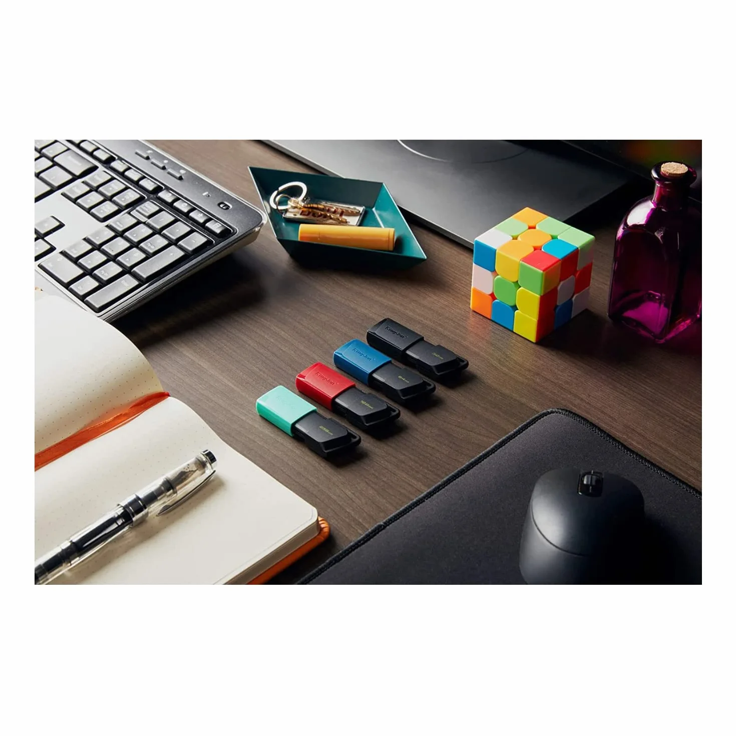 Kingston DataTraveler Exodia M Clé USB 3.2 Gen 1 64GB Noir Bleu
