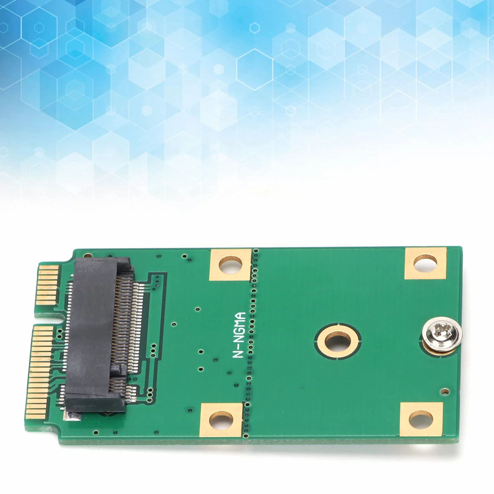 Karta adaptera do 2230/2242 SSD, M.2 NGFF SSD na MSATA SSD, karta czytnika konwertera dysku twardego, z 2 otworami mocującymi, łatwa instalacja i demontaż