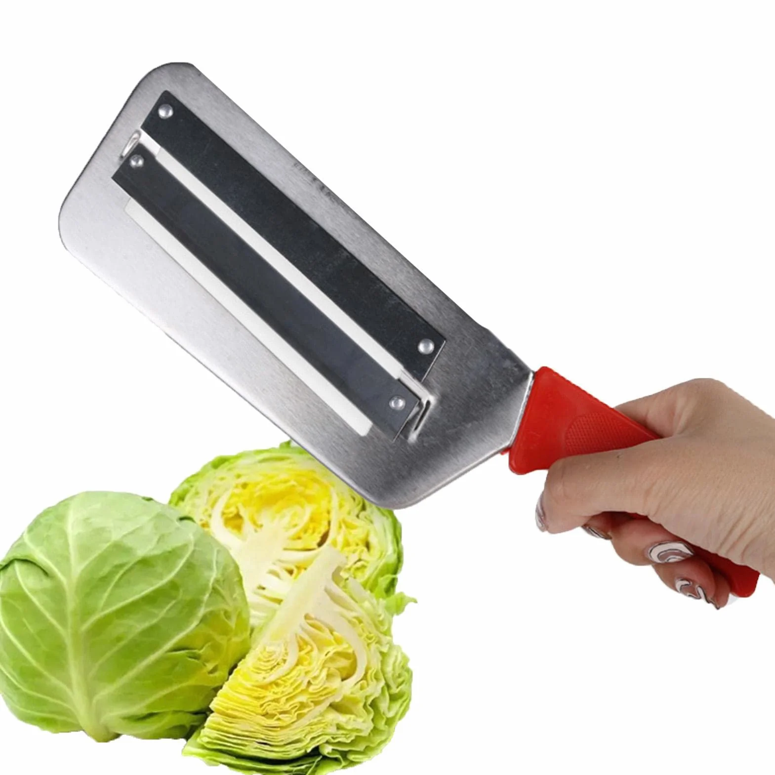 Coupe-Chou Broyeur à Choux Acier Inoxydable Double Lame Rabot Légumes Outil Cuisine