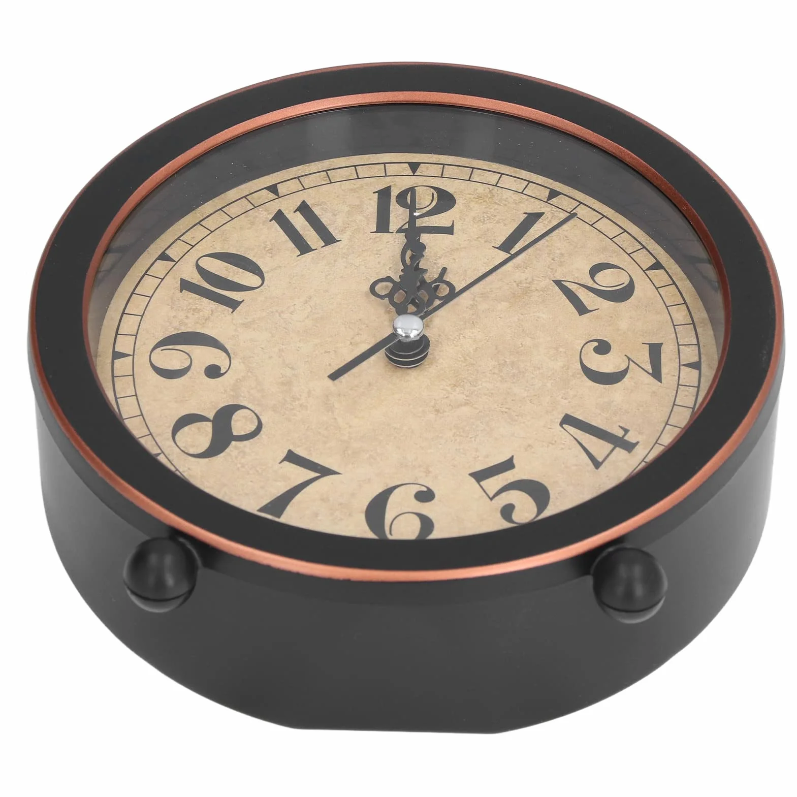 Réveil Analogique Vintage, Horloge de Bureau Rétro, Haute Précision, Design à la Mode, Tacked Silencieux