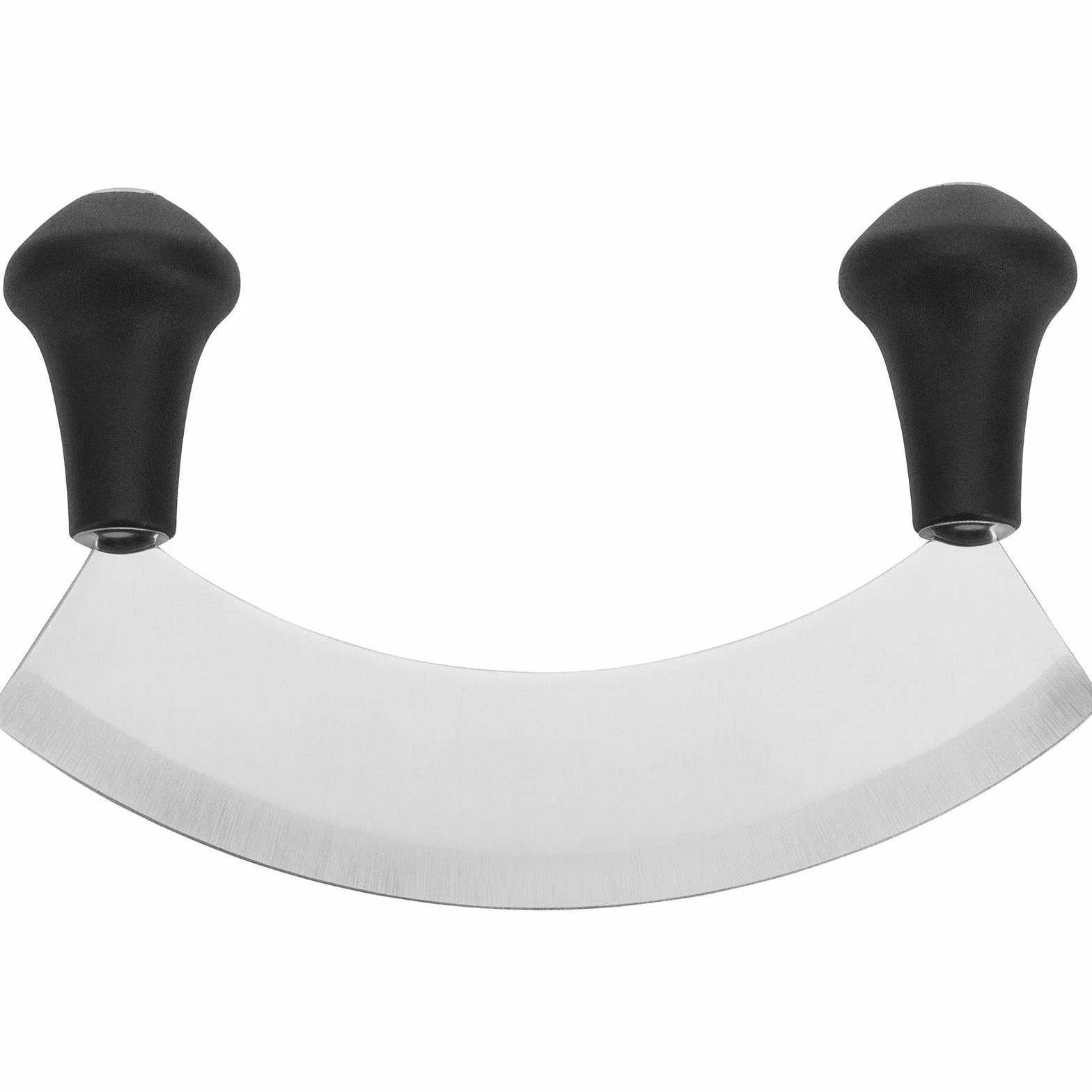 Westmark Couteau Hachoir à herbes et Coupe-pizza 17 cm acier inoxydable argenté noir