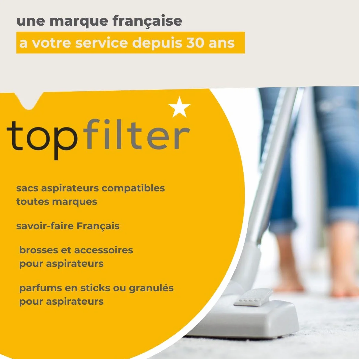 Lot de 4 sachets de granulés parfumés Senteur Santal Citron pour aspirateur, désodorisant aspirateur, Maïs, 4 x 6 grammes