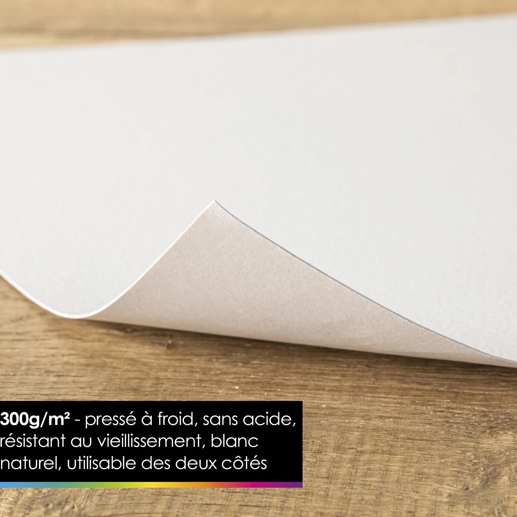 OfficeTree Papier Aquarelle A4 300g Bloc 40 Feuilles - Papier Dessin Blanc - Avec 2 Pinceaux