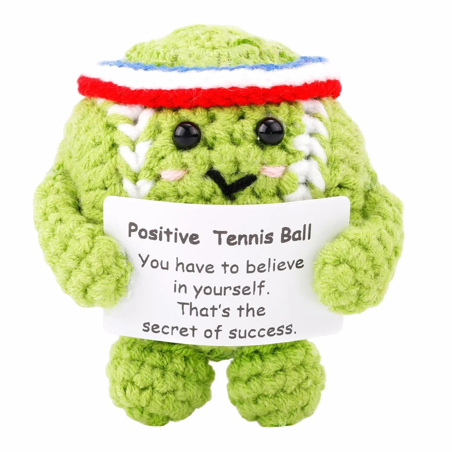 Figurine Amigurumi balle de tennis personnalisée, décoration sportive collectionnable joueur fan