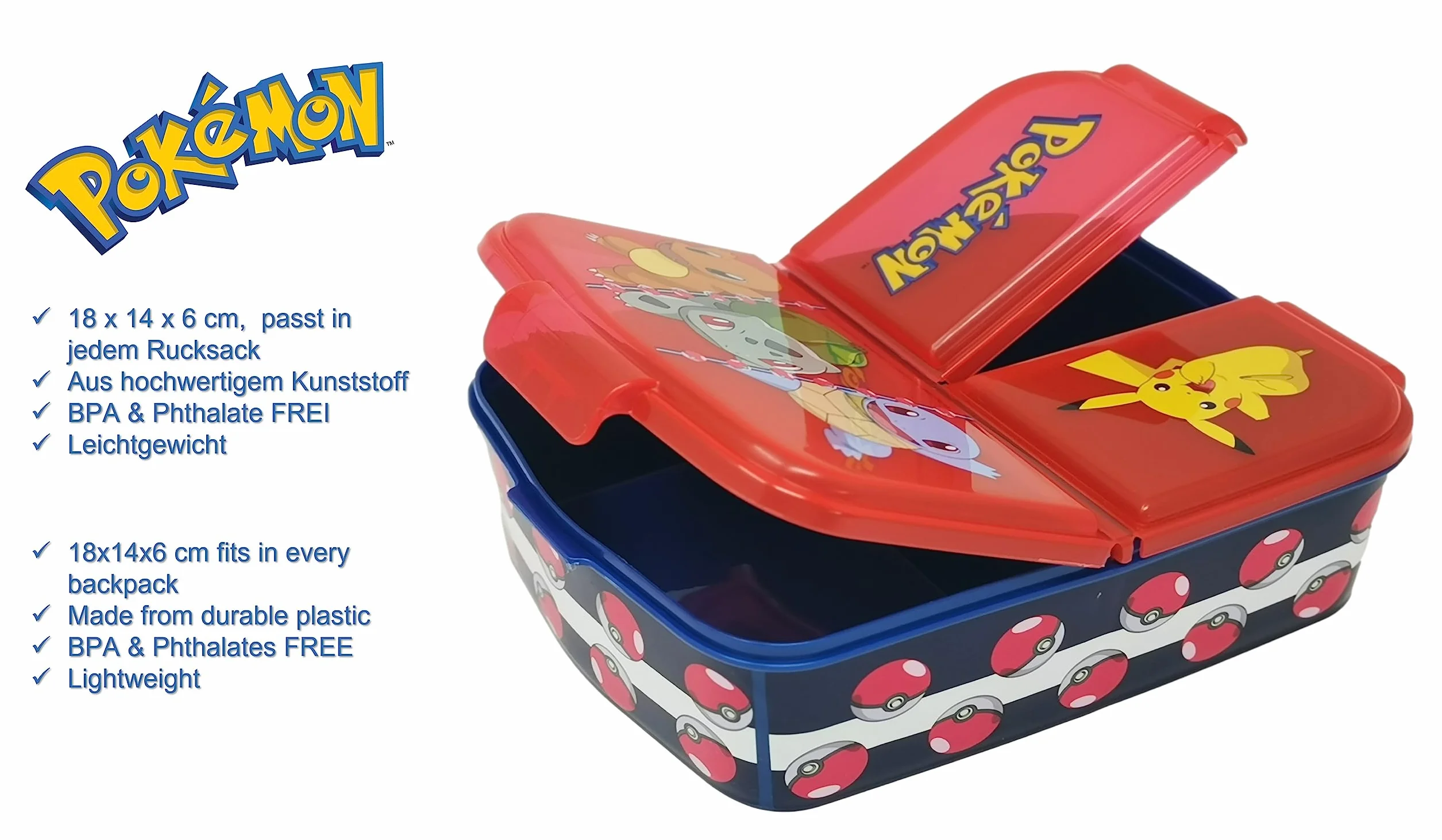 Theonoi Boîte à déjeuner pour enfant Pokémon