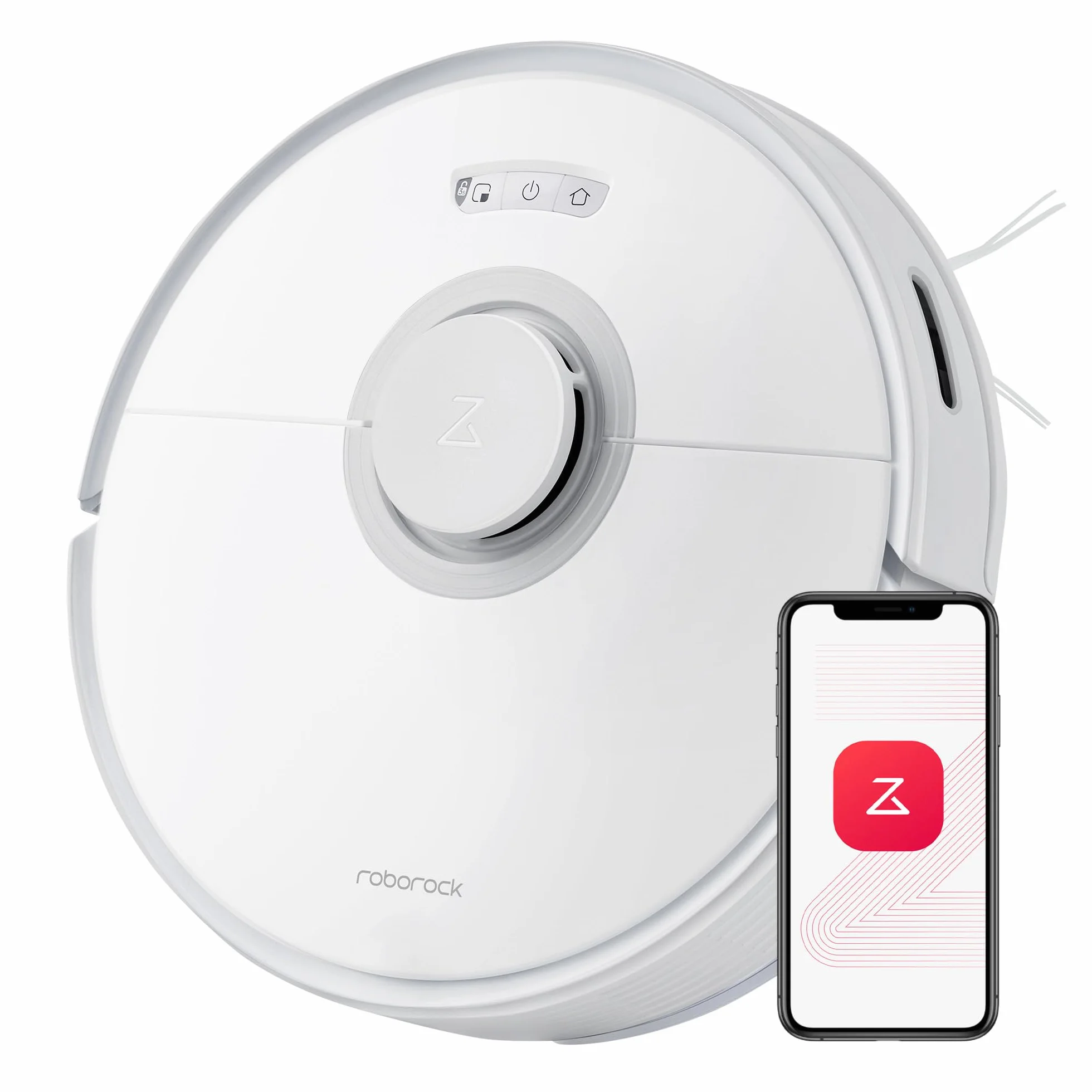 Roborock Q7 Max Robot Aspirateur Laveur 2 en 1, 4200Pa, LiDAR, 180min, Blanc (Reconditionné)