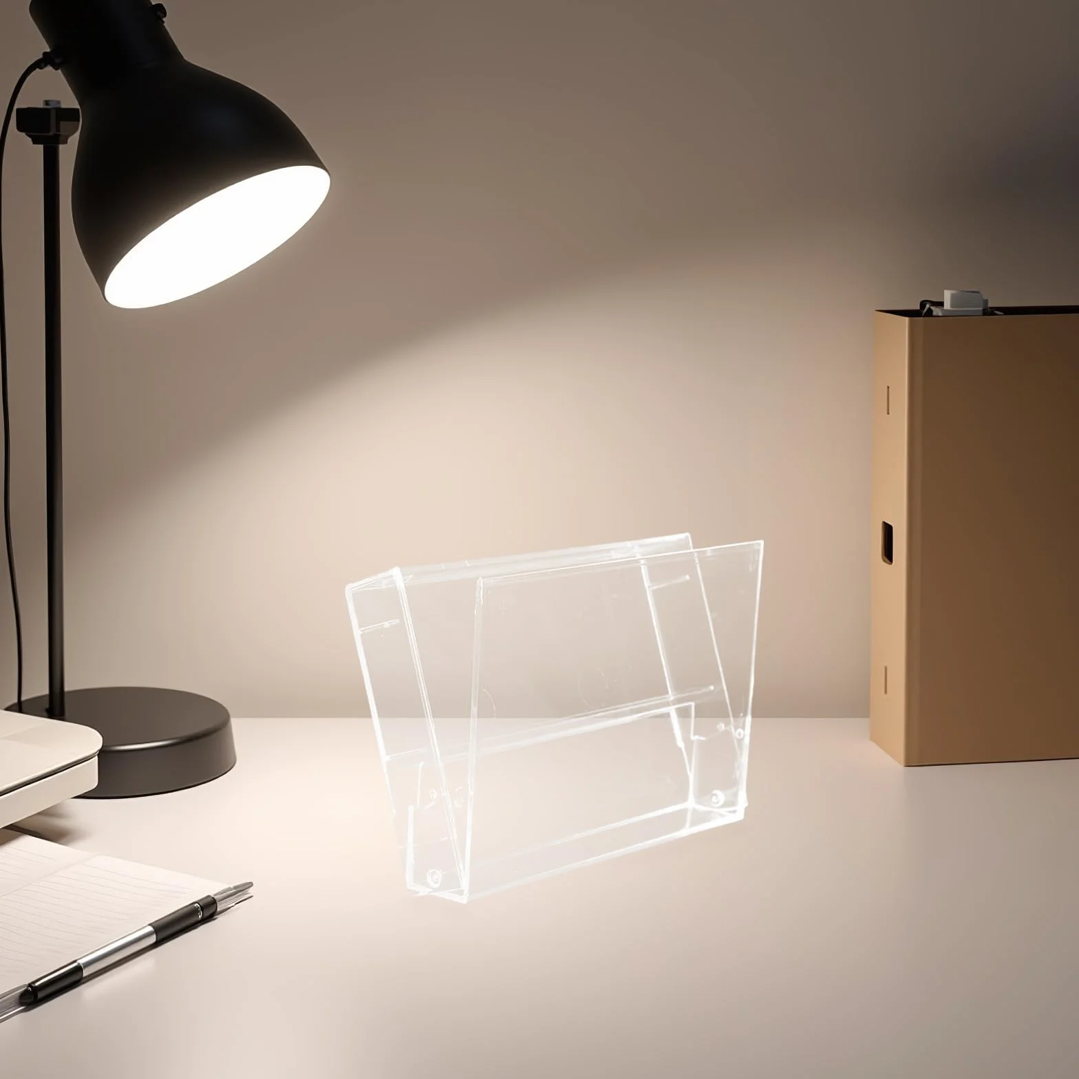 Étuis Transparents pour Cassettes Audio en Polystyrène, Lot de 3 Boîtes de Rangement