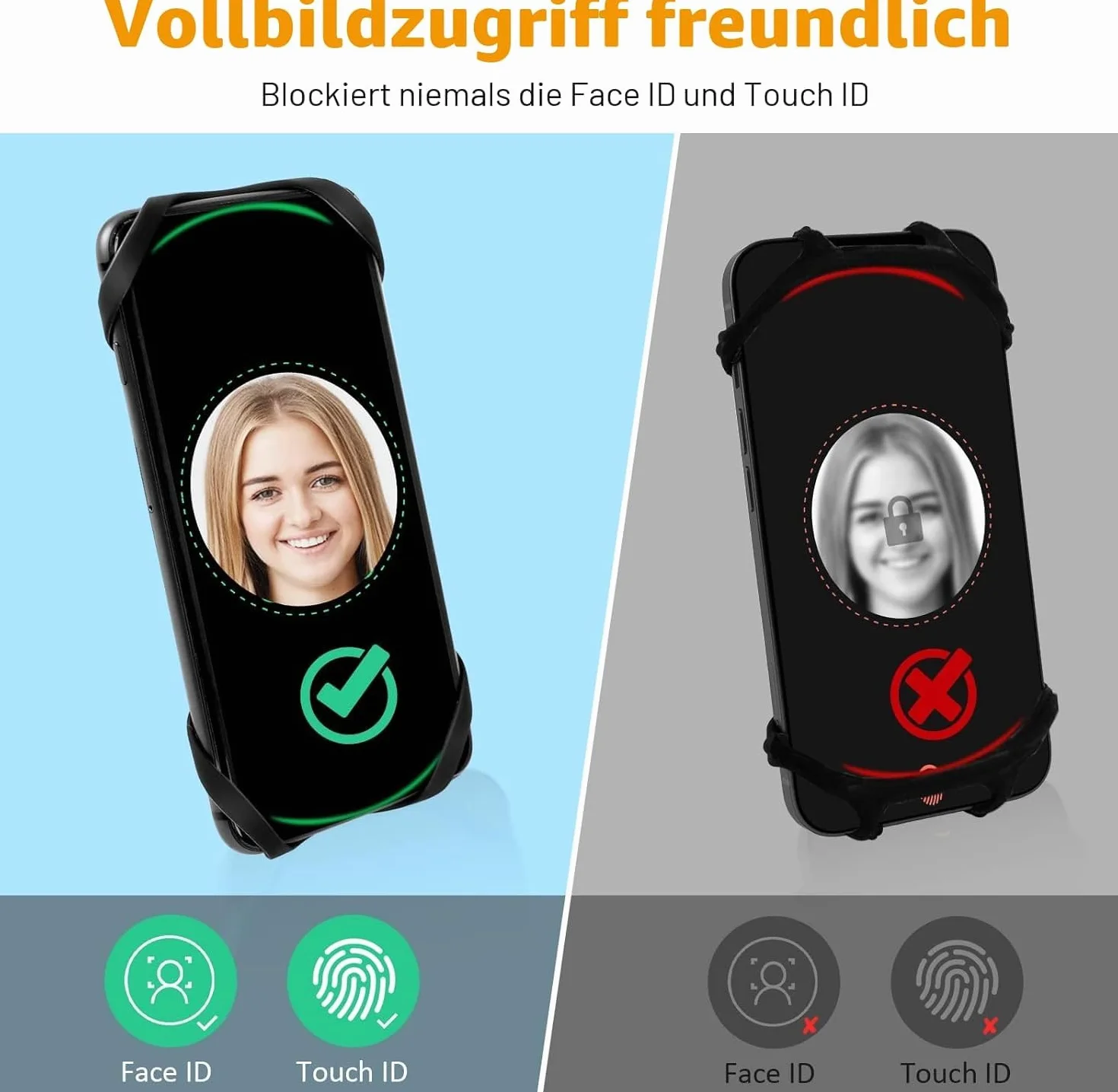 Uniwersalny uchwyt na telefon na rower i motocykl z aktywną amortyzacją drgań, 360° obrotowy, odpinany, montaż na kierownicę MTB – kompatybilny ze smartfonami 4,5–7,0” (iPhone, Samsung) – czarny