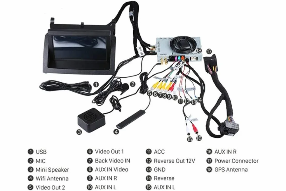 Android 13.0 Octa 8-rdzeniowy 1.6GHZ Radio samochodowe DVD Player dla C-W204 2007-2011 z nawigacją GPS BT FM AM Stereo WiFi Zachowaj oryginalne radio CD