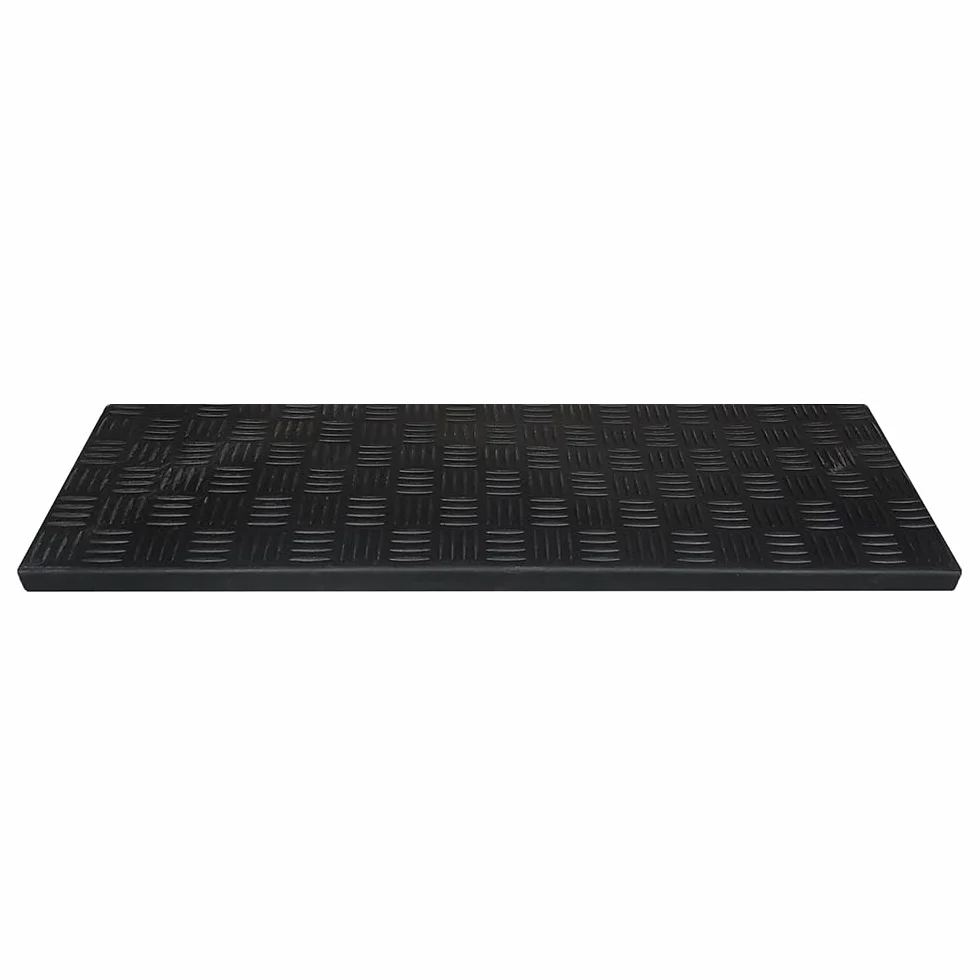 Tapis d'escalier en caoutchouc IVOL 25 x 75 cm tôle larmée