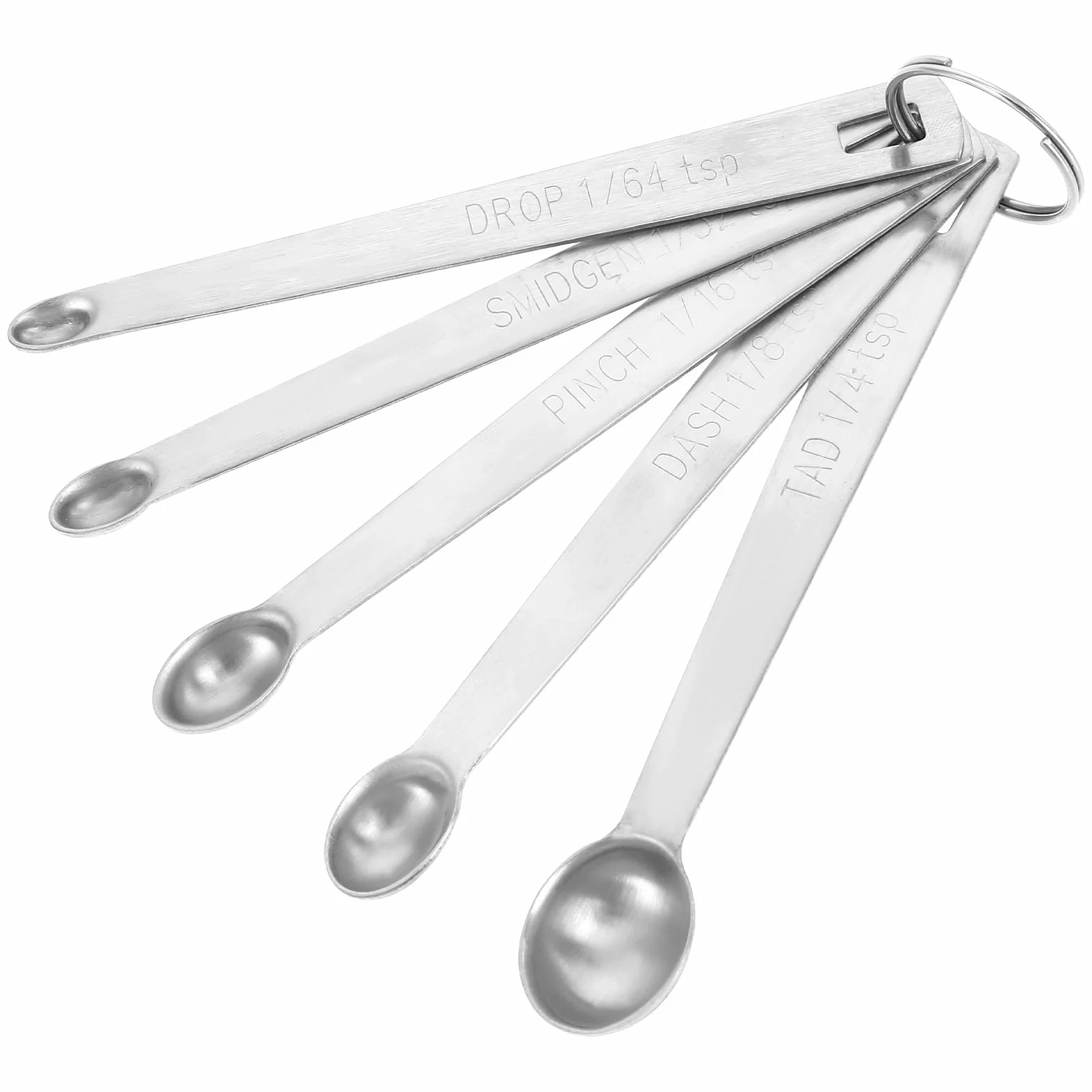 Cuillères à soupe en acier inoxydable lot de 5 - Petites cuillères à café graduées