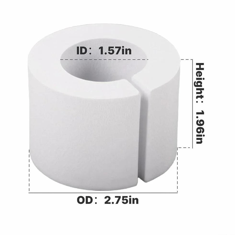 Yuanpgky Lot de 16 entretoises de rideaux en mousse EVA 50/85 mm pour tringle jusqu'à 4 cm