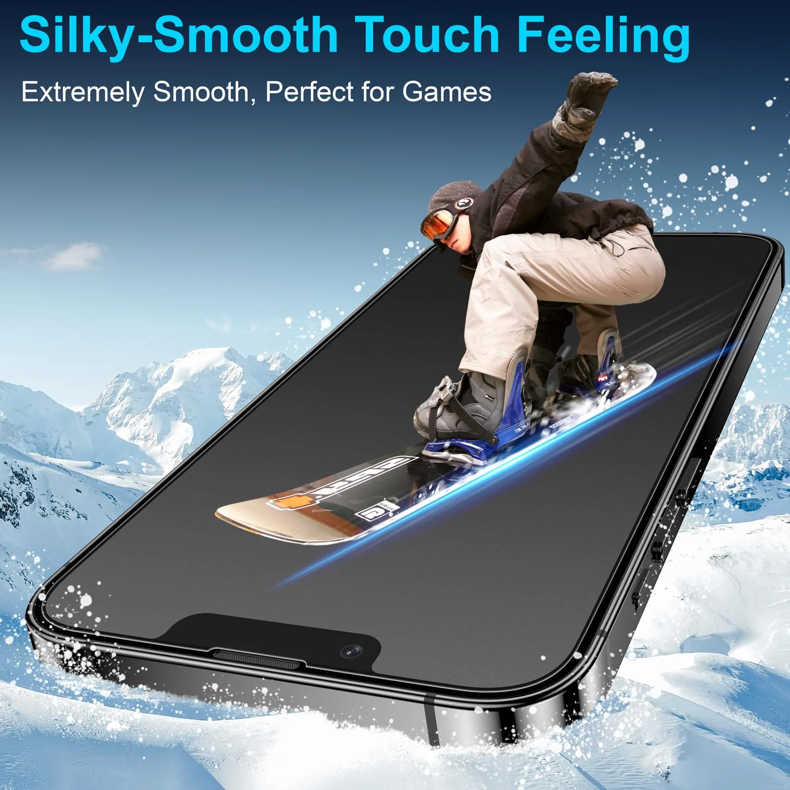 Mothca Mata ze szkła pancernego do iPhone 16e/ 13/13 Pro / 14, 9H matowa folia ochronna Screen Protector, ochrona wyświetlacza 2,5D, ochrona przed oślepieniem, ochrona przed odciskami palców (6,1 cala
