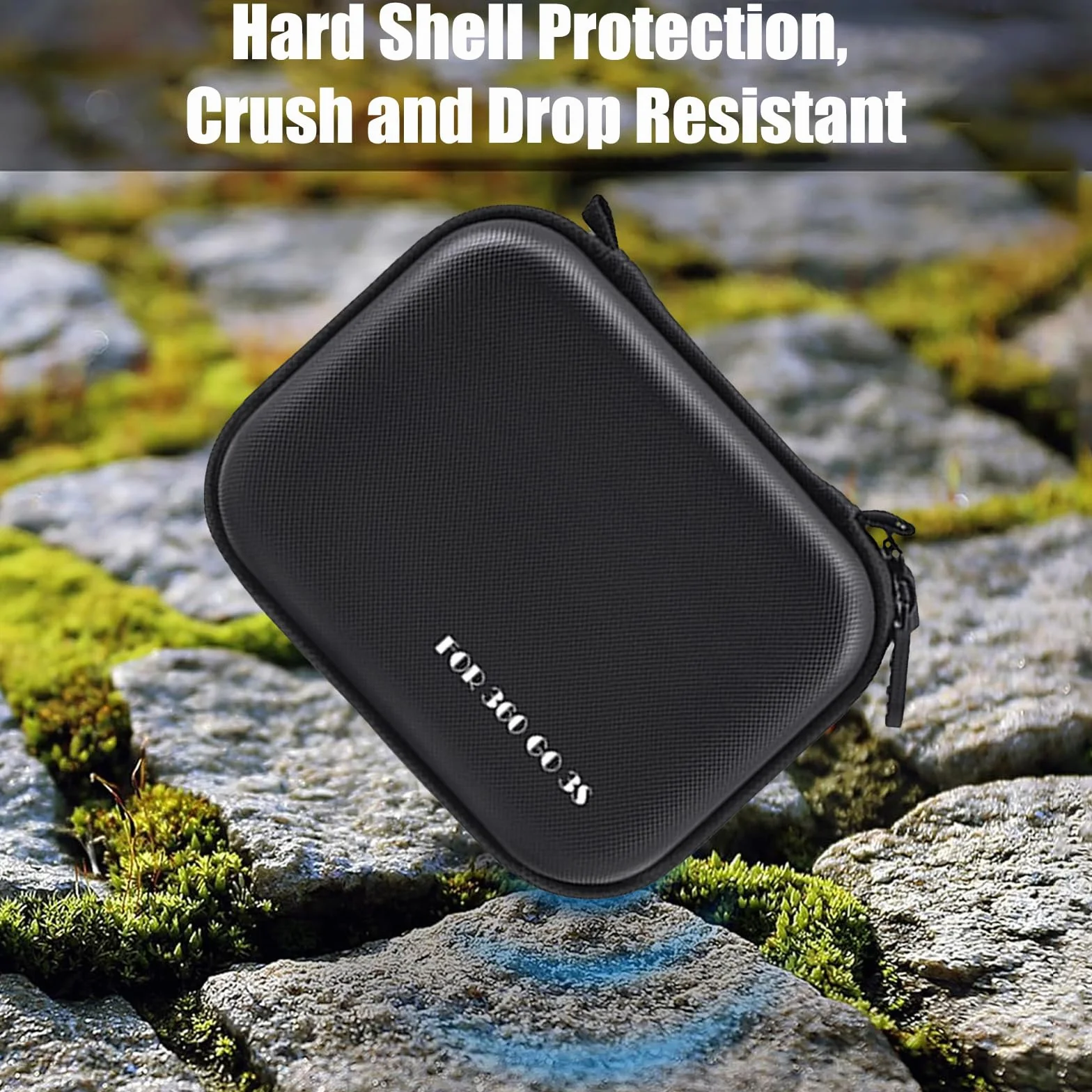 Torba do przenoszenia Insta 360 GO 3S/GO3, Mini Protective Storage Clutch Bag do kamery sportowej i akcesoriów, czarny