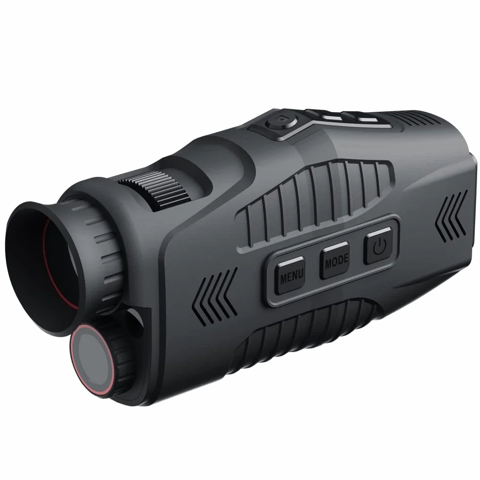 noktowizor, Mulcort 1080P przenośny monokularowy noktowizor na podczerwień urządzenie dzień noc użyj zdjęć wideo strzelanie cyfrowy zoom 5 x 300 m, pełna ciemność, odległość widzenia
