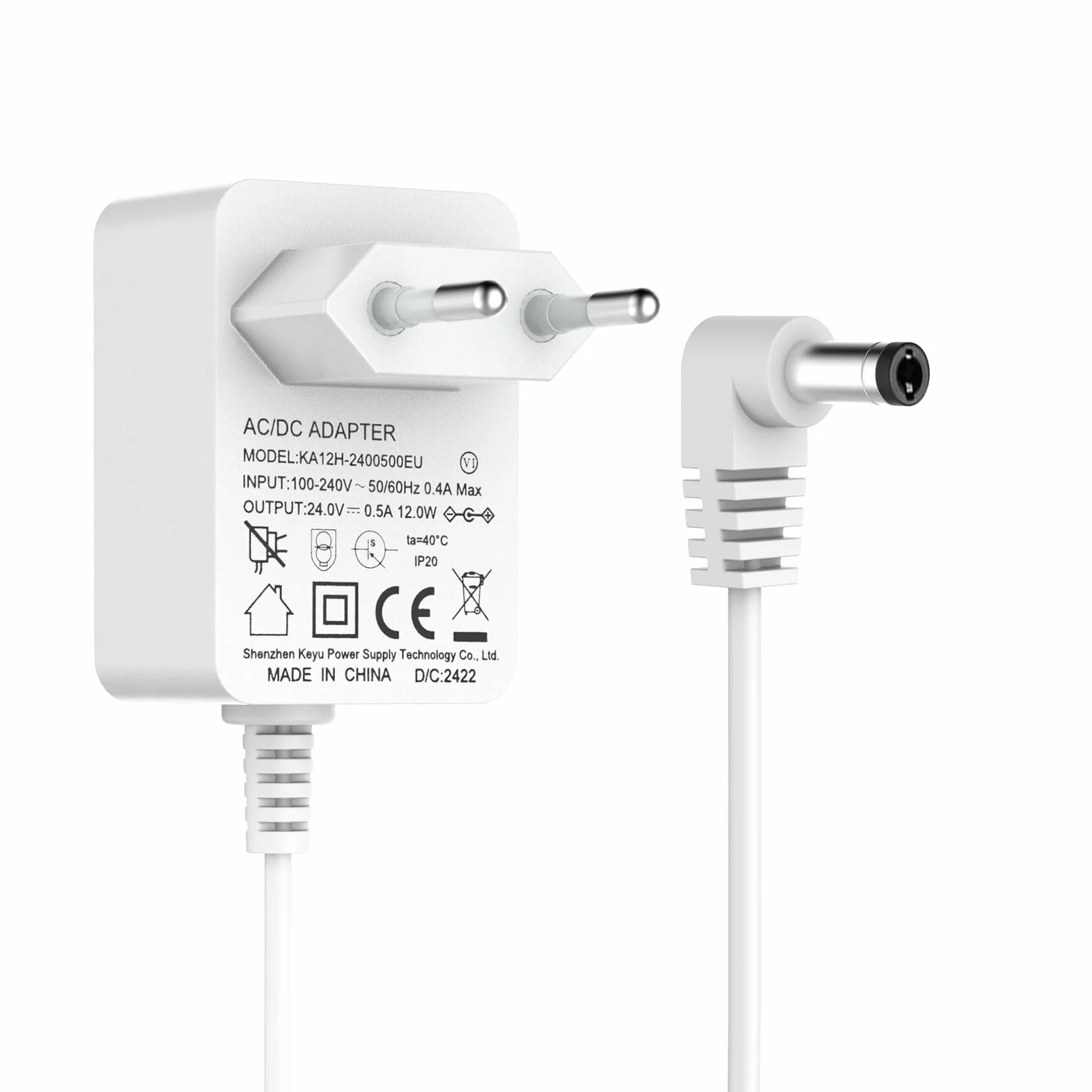 Adaptateur 24V 0.5A Chargeur pour Diffuseurs d'Huiles Essentielles 1.5M DC 5.5*2.1mm