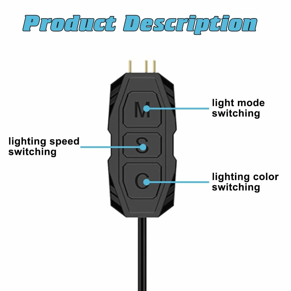 Pilot zdalnego sterowania RGB do rozdzielaczy ARGB i SATA Power Fans, wentylator RGB do PC, 5 V 3-pinowy 14-przyciskowy pilot zdalnego sterowania