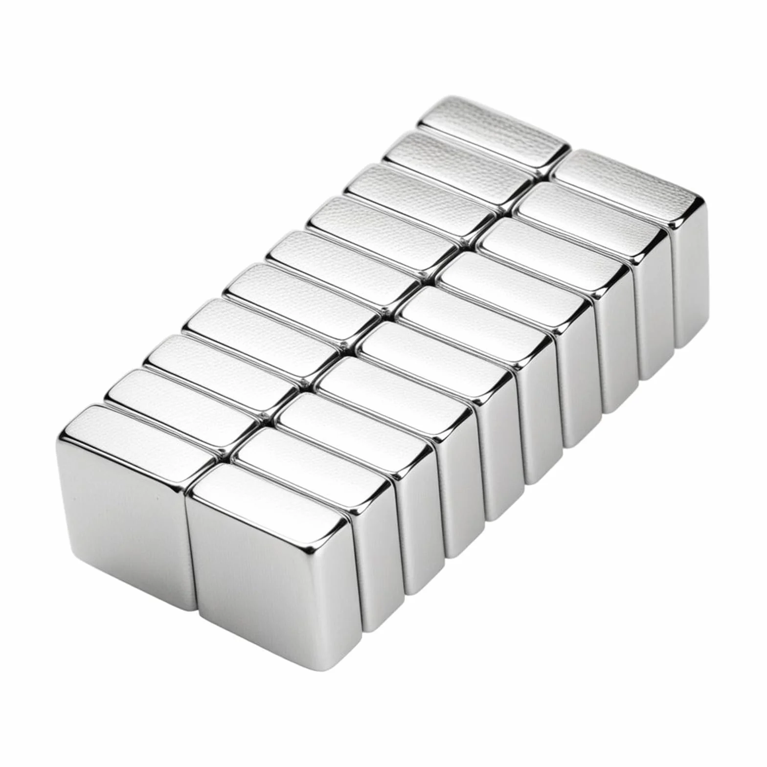 Aimants Néodyme Puissant Carré 10x10x4mm 20PCS pour Bricolage, Panneaux Mur, Réfrigérateur