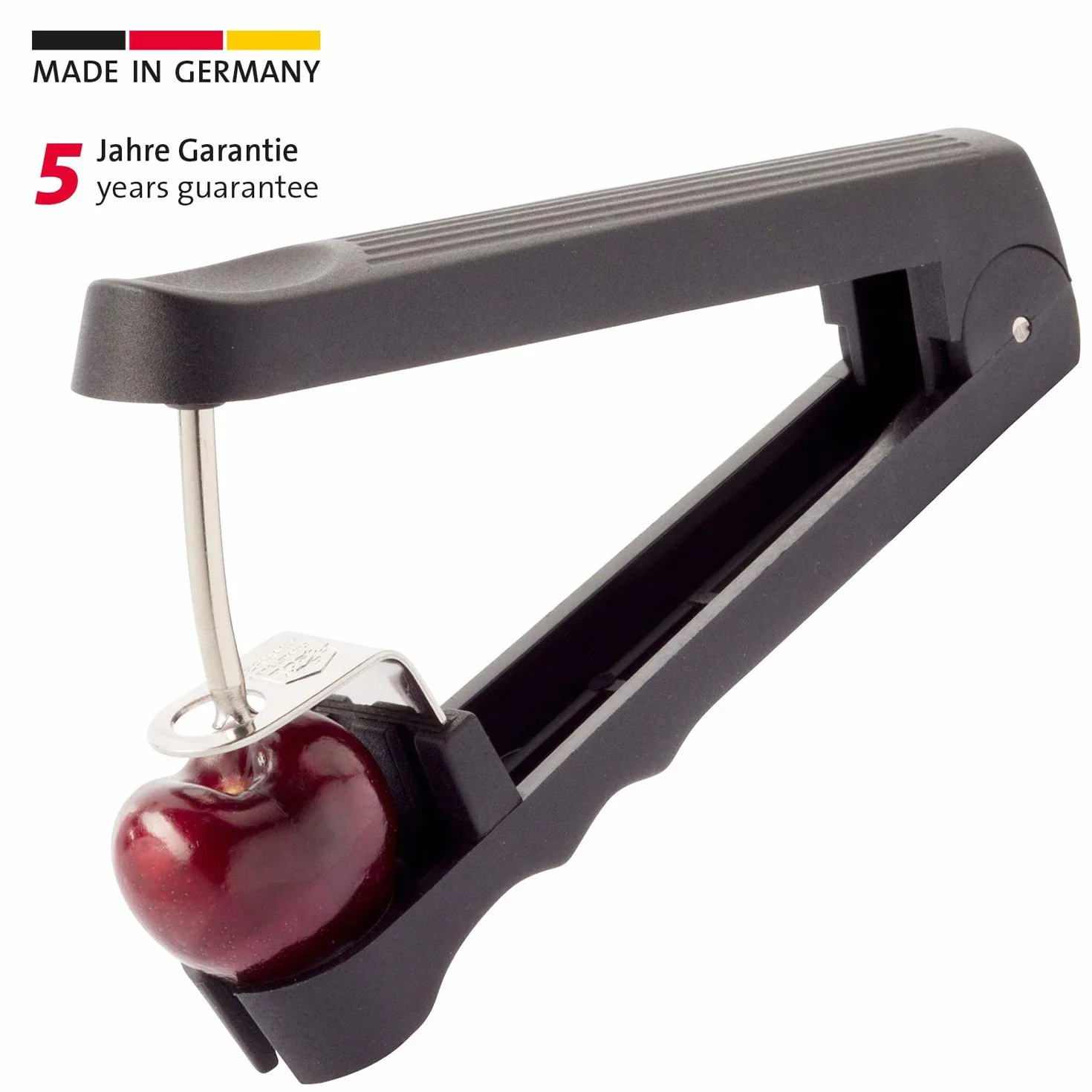 Westmark Dénoyauteur à Cerises 13,1 cm Plastique acier inoxydable Noir