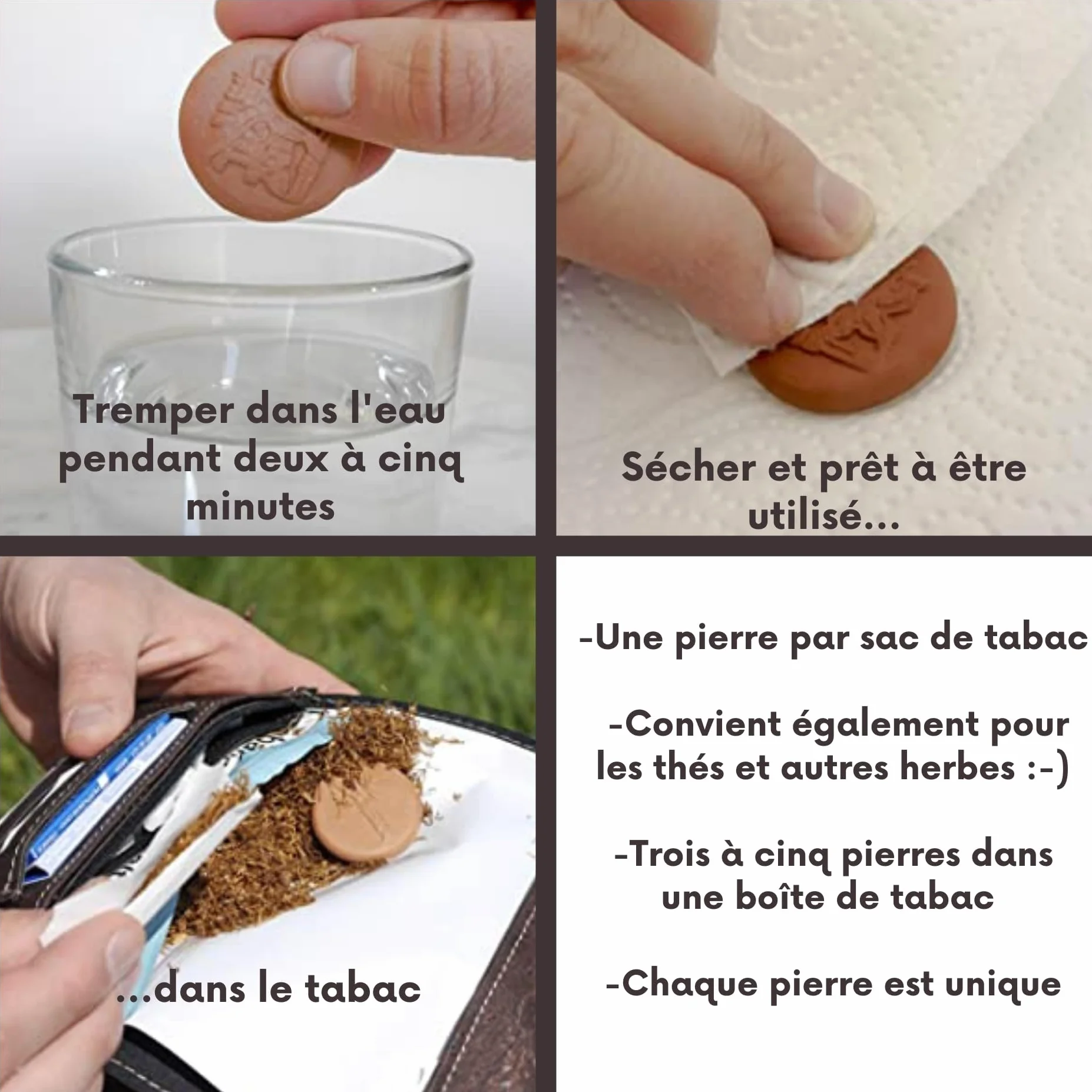 SIMARU Humidificateur de Tabac en Terre Cuite (5)