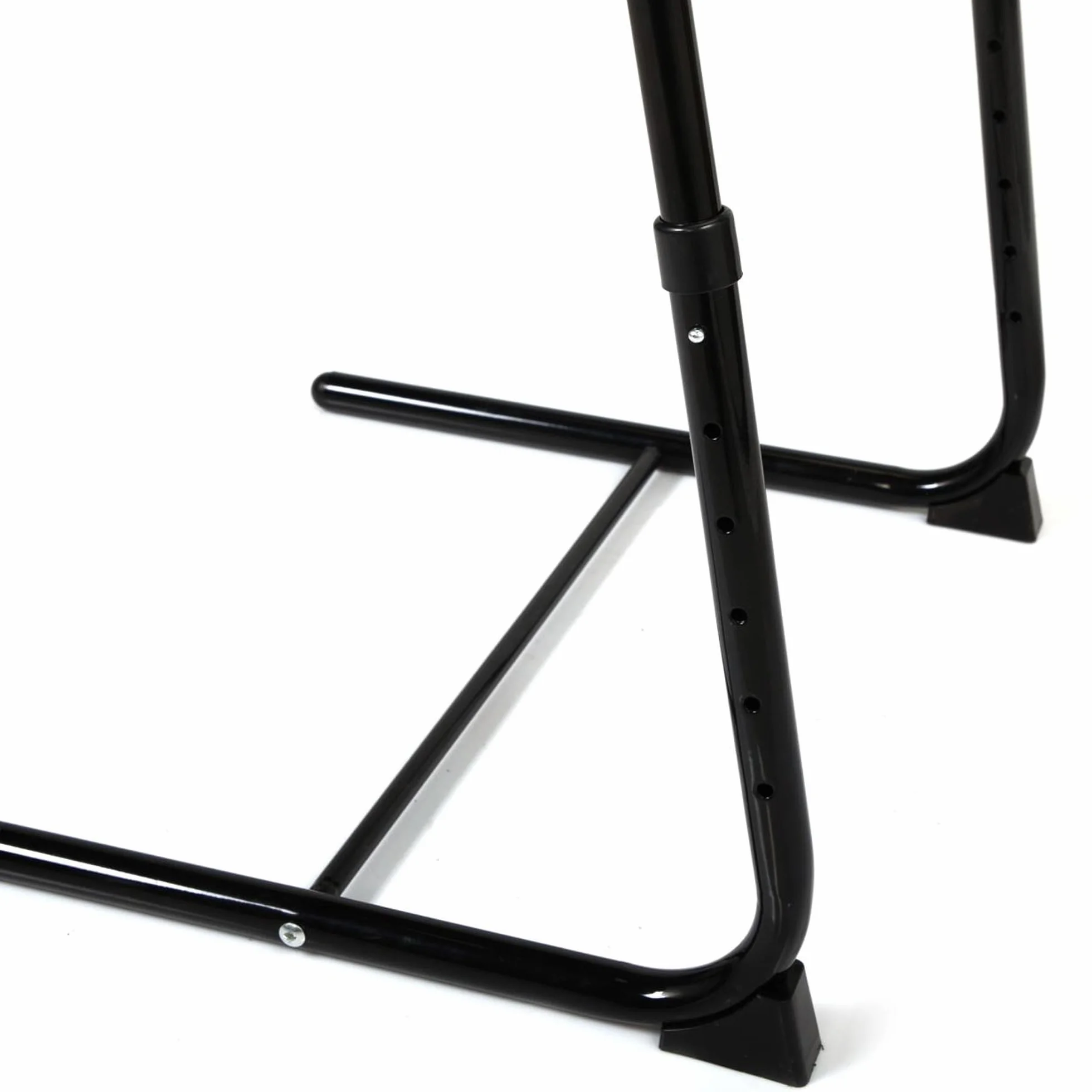 TV Pliable avec Porte-gobelet, Table TV réglable avec 3 Angles de réglage et 6 hauteurs, Table Basse pour Manger sur canapé et lit, Support pour Ordinateur Portable, Noir