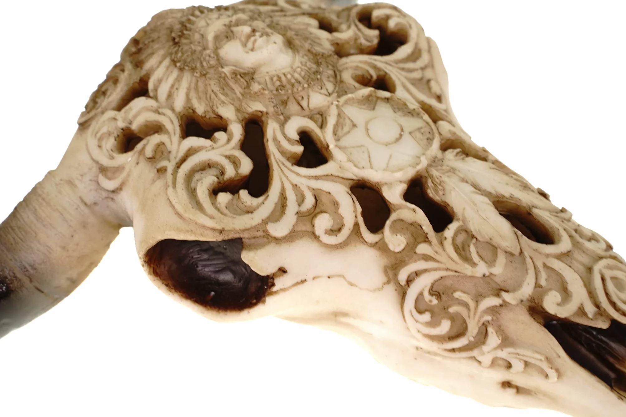 Crâne Taureau Noble Indien Design 30 x 30 x 9 cm