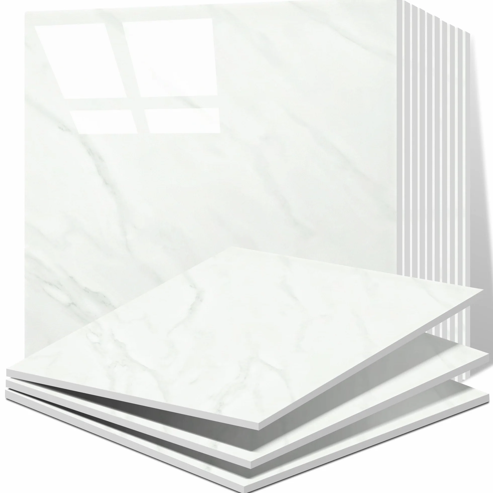 Vieshful Carrelages Adhésifs en Marbre 30 x 30 cm pour Cuisine Salle de Bains