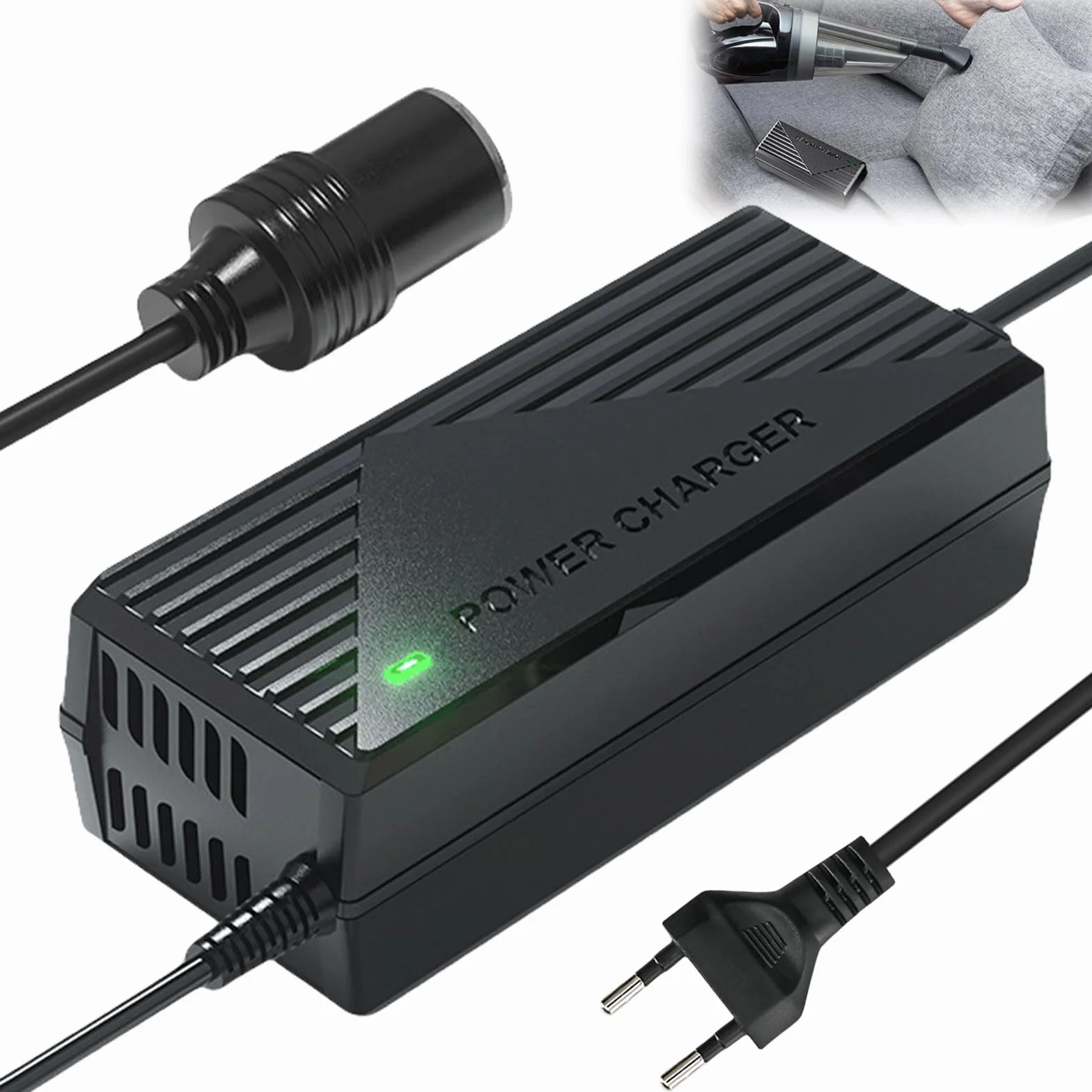 Przetwornica napięcia 230 V na 12 V, 12 V, 15 A, 180 W, adapter do gniazda zapalniczki samochodowy, konwerter napięcia AC DC, zasilacz samochodowy