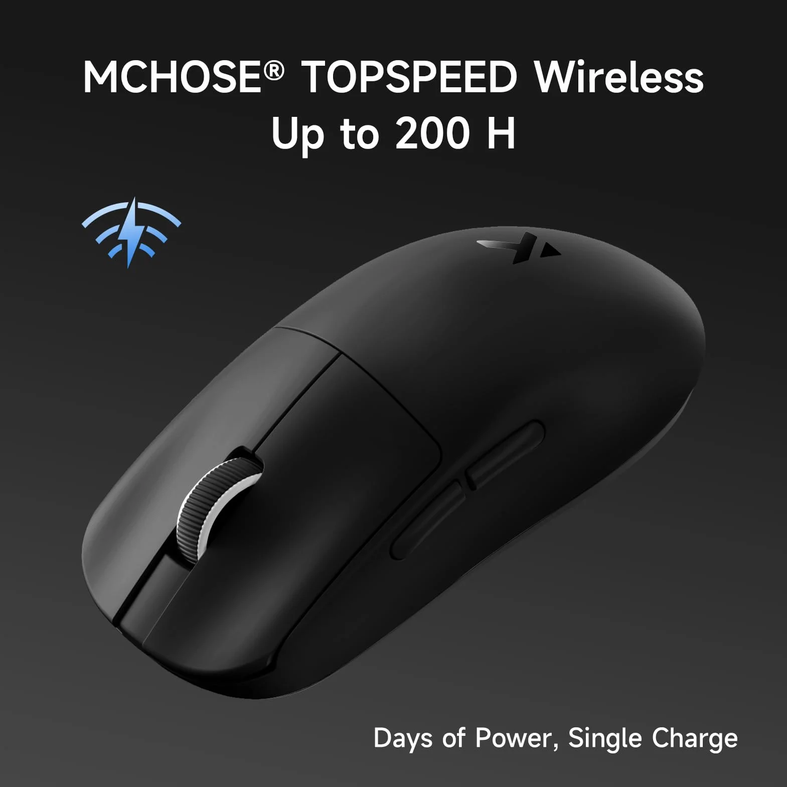 MCHOSE L7 Pro ultralekka mysz do gier 39G, bezprzewodowa mysz do gier z ultraszybkim odbiornikiem 8K, 26 000 DPI, szybkość wybierania 8KHz, przełącznik optyczny, 2.4G/BT bezprzewodowa/przewodowa USB-C