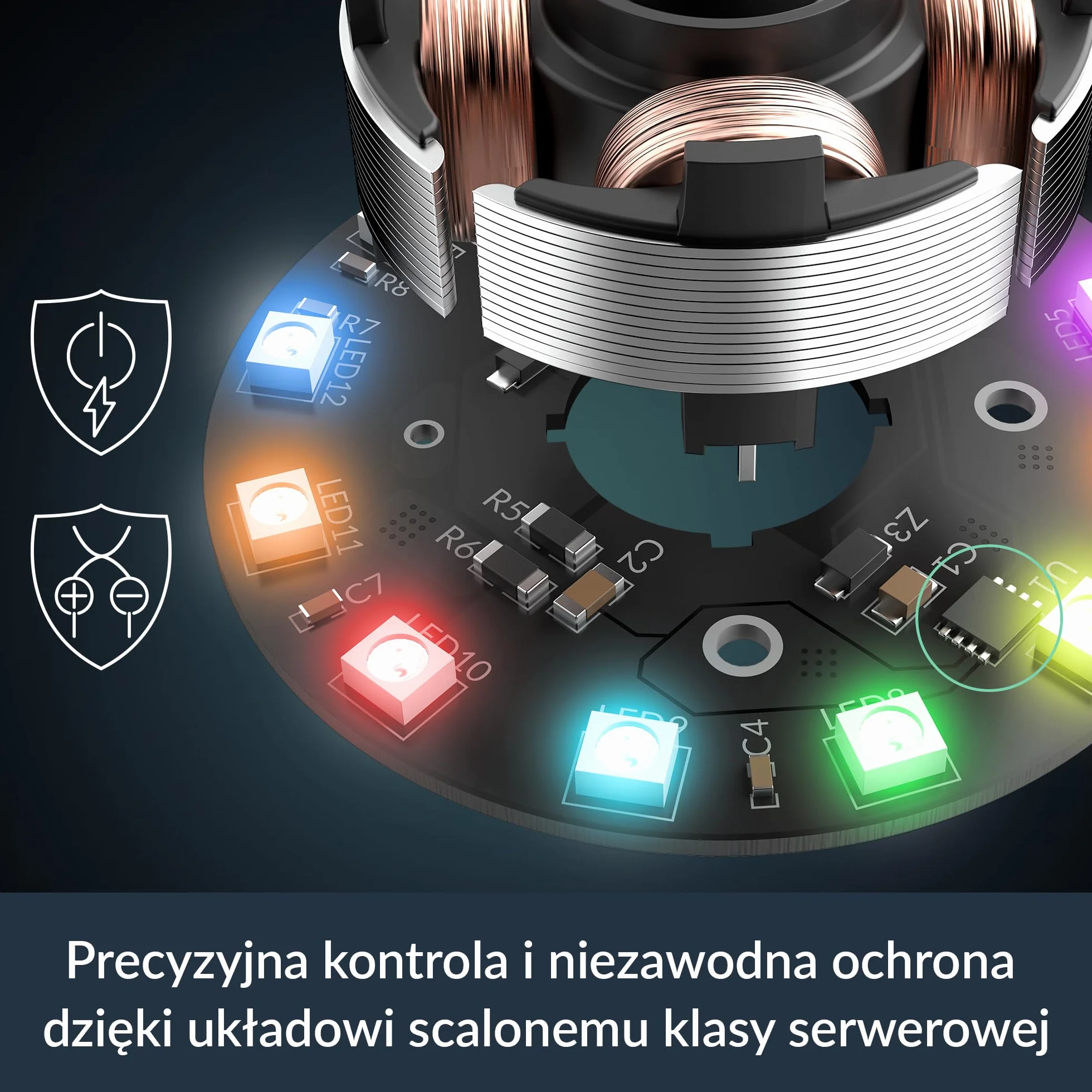 ARCTIC P12 Pro A-RGB - Mocny Wentylator Premium, Wentylator PWM 120 mm z Rozdzielaczem Kabla Y, 600-3000 rpm, 0 rpm <5% PWM, 5V Cyfrowy RGB, łożysko ślizgowe Hydrodynamiczne, 4-Pin - Czarny