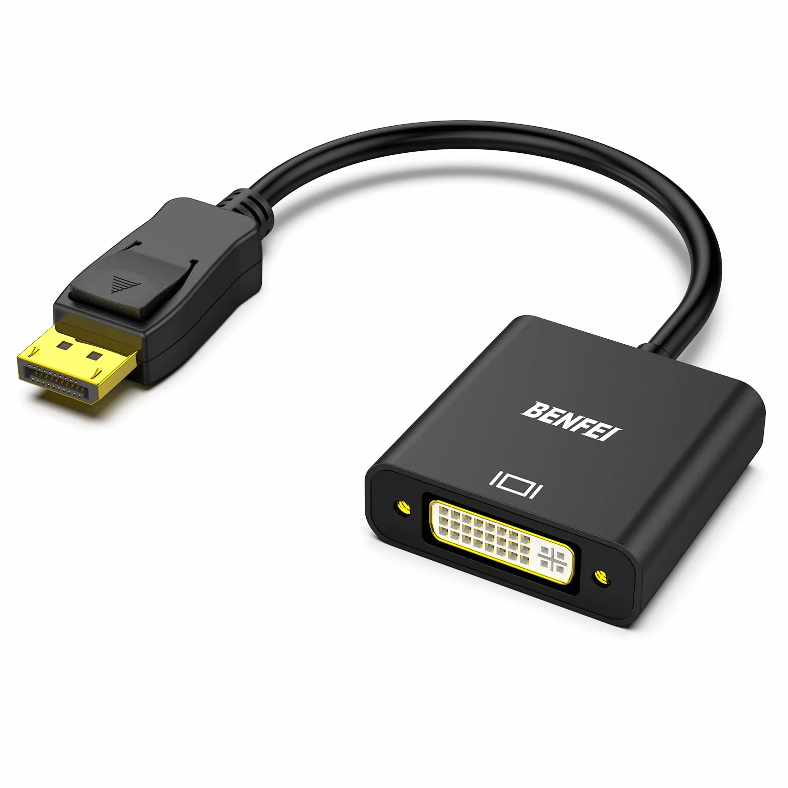 BENFEI DisplayPort na DVI, pozłacany adapter DP na DVI (męski na żeński) kompatybilny z Lenovo, Dell, HP i innymi markami