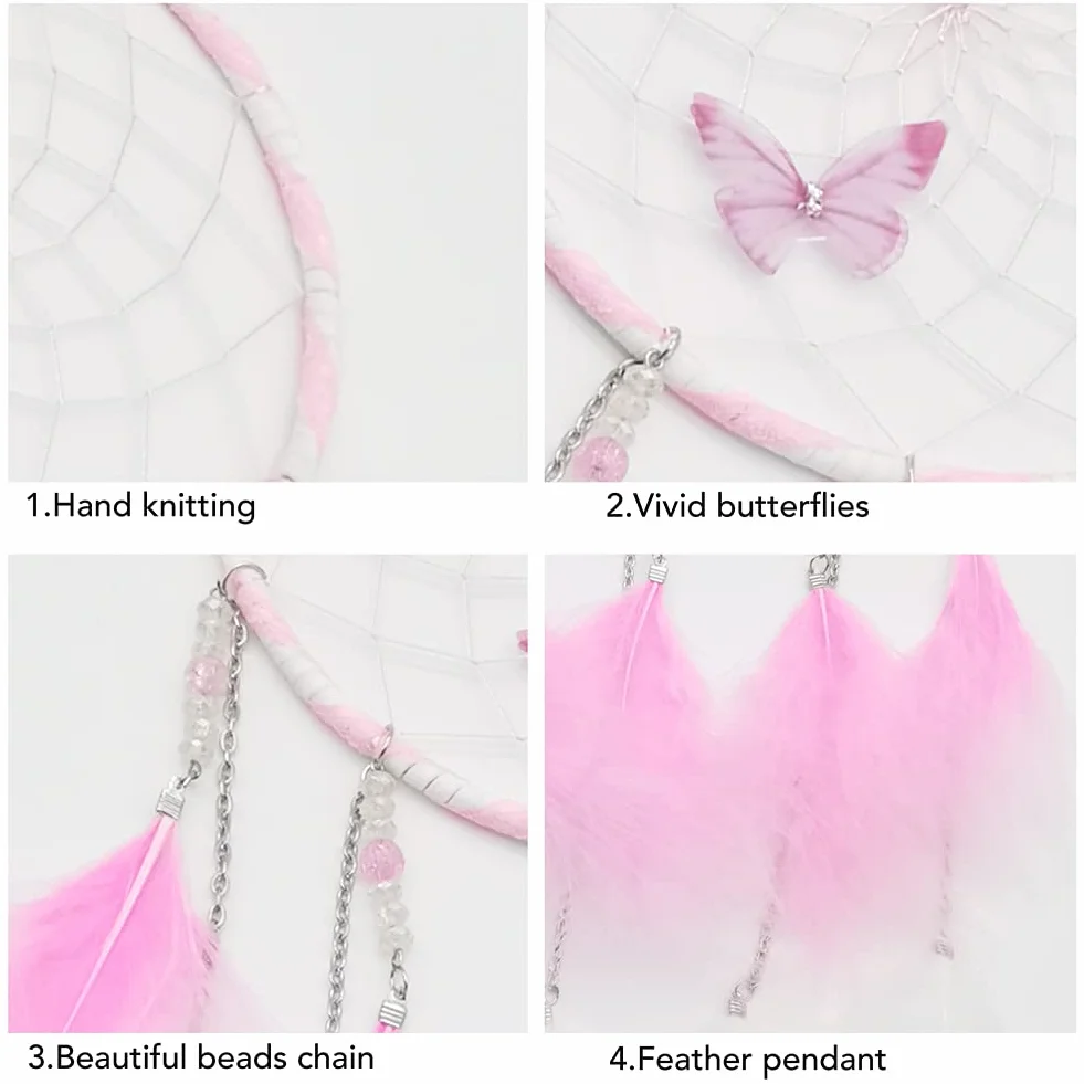 Papillon Dream Catcher Tenture Murale Plume Décoration Mariage Chambre