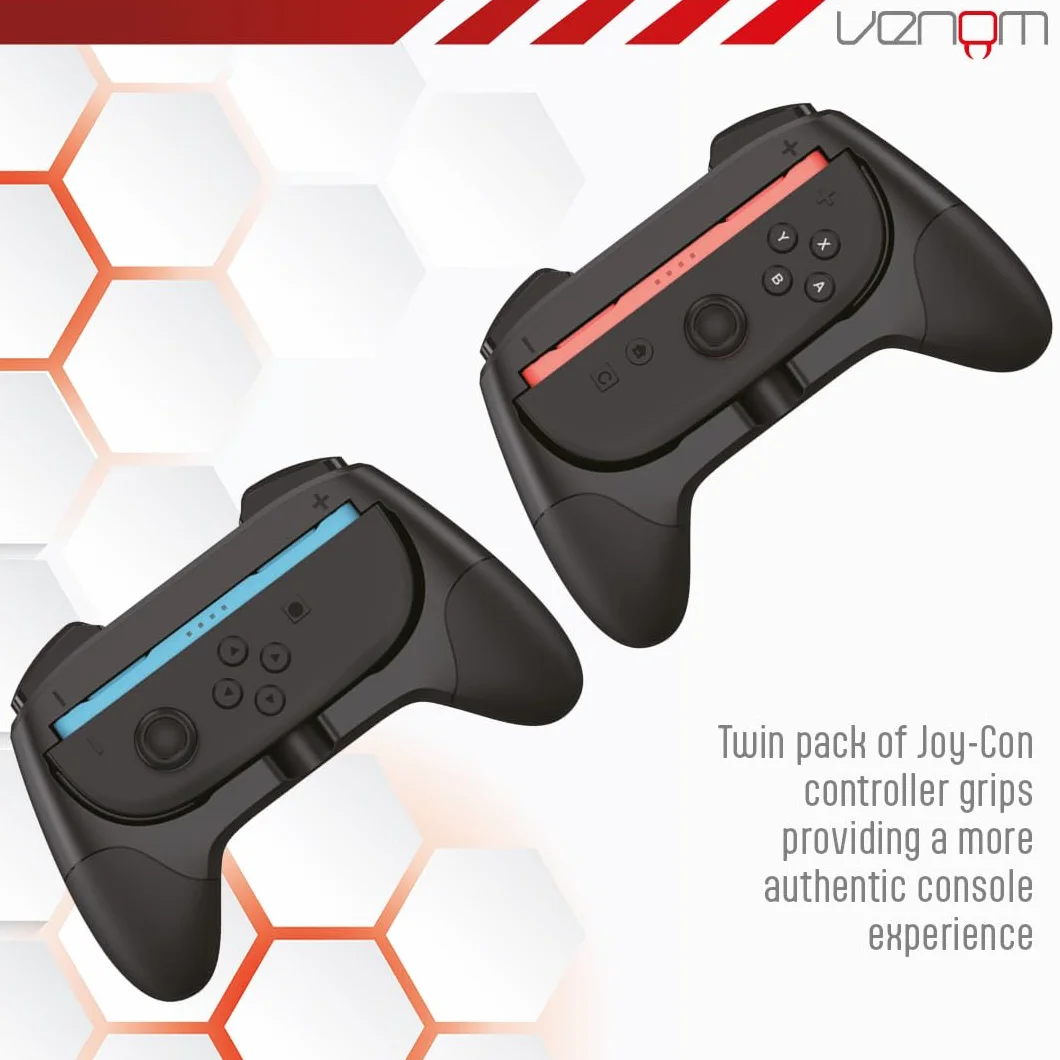 Venom Lot de 2 adaptateurs pour grips Joy-Con Switch 2 Nintendo Switch 2